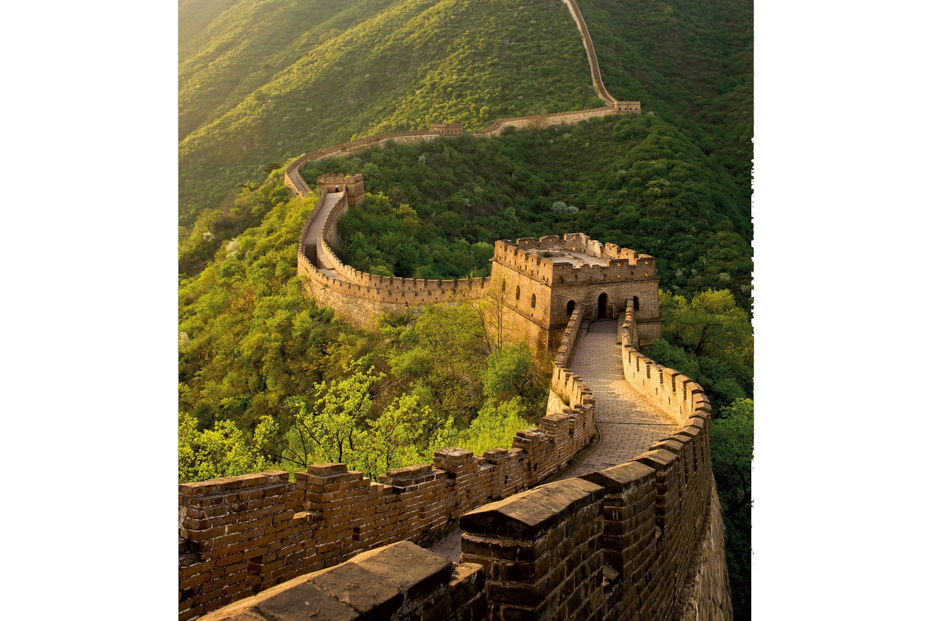 a watchtower in a stretch of the wall near Beijing