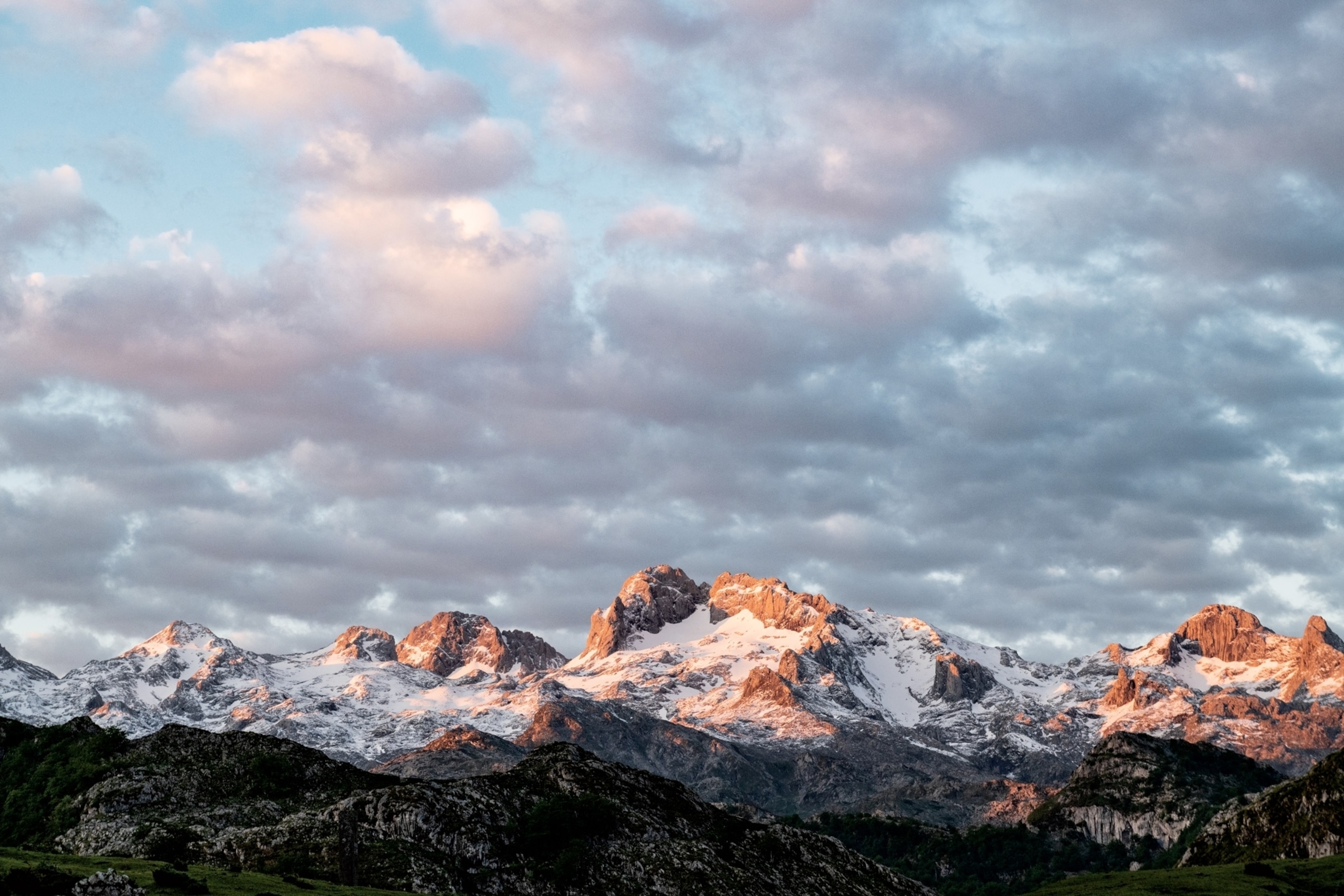 the Picos de Europa in Asturias, Spain
