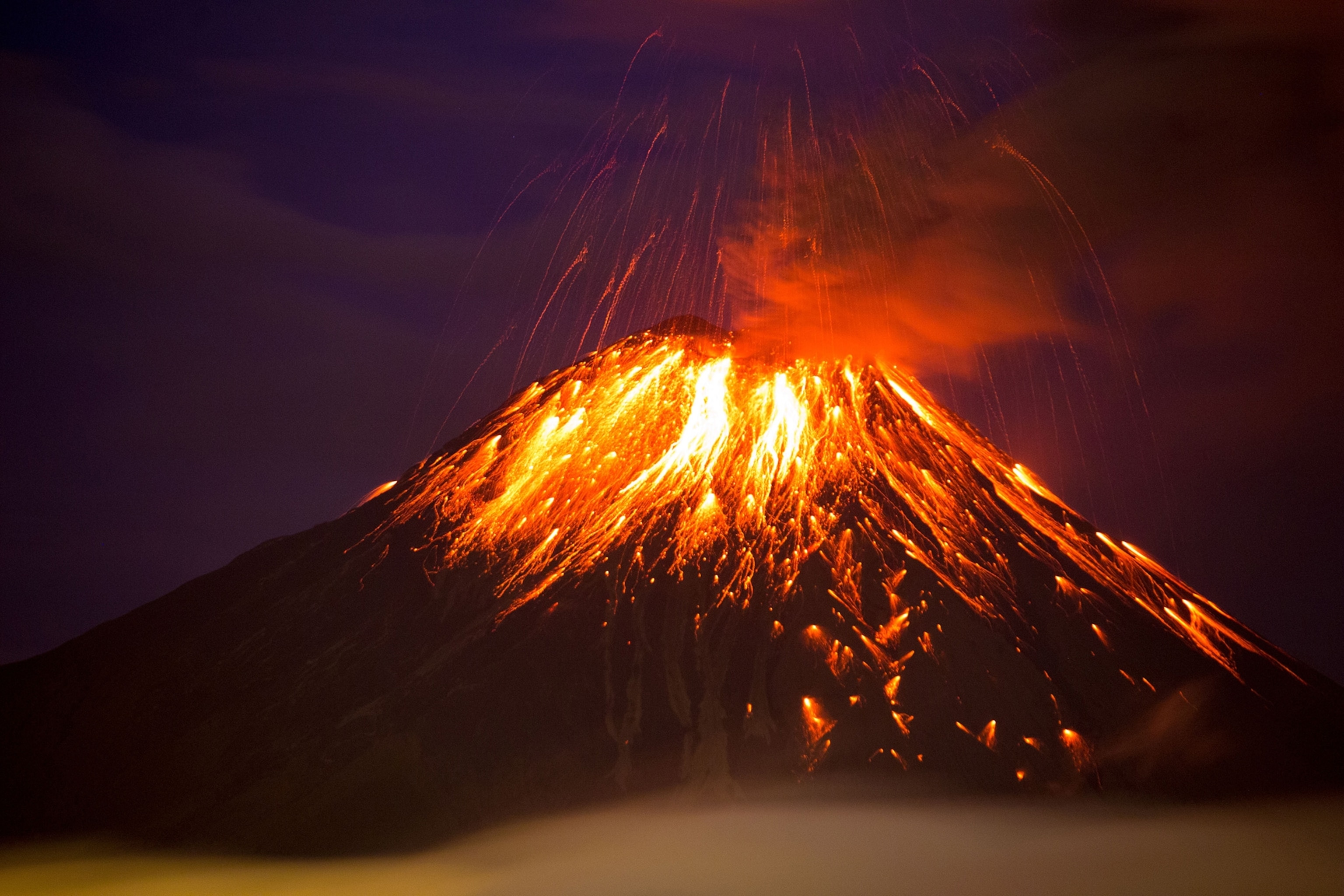 the Tungurahua volcano