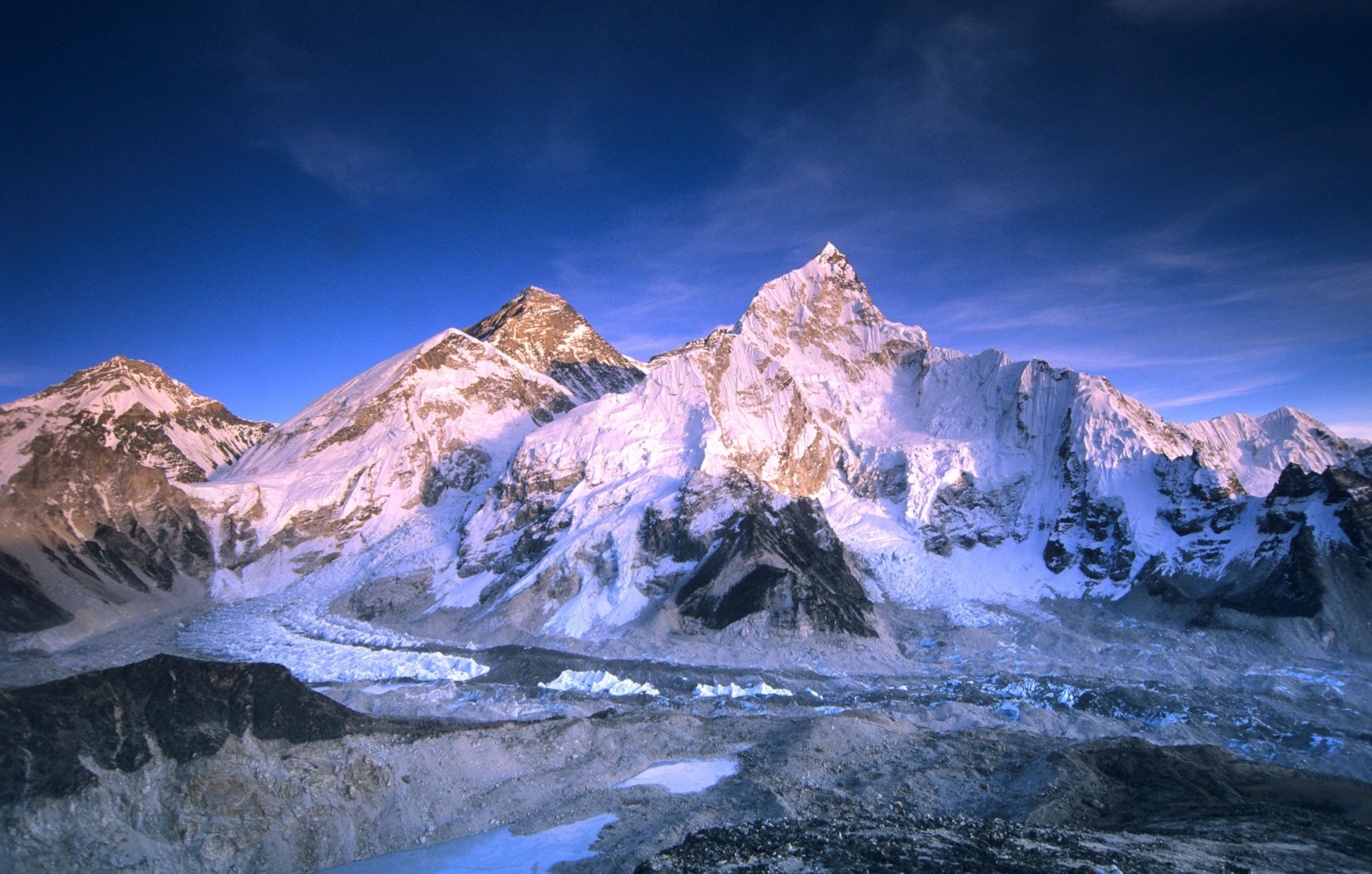 Mount Everest in winter