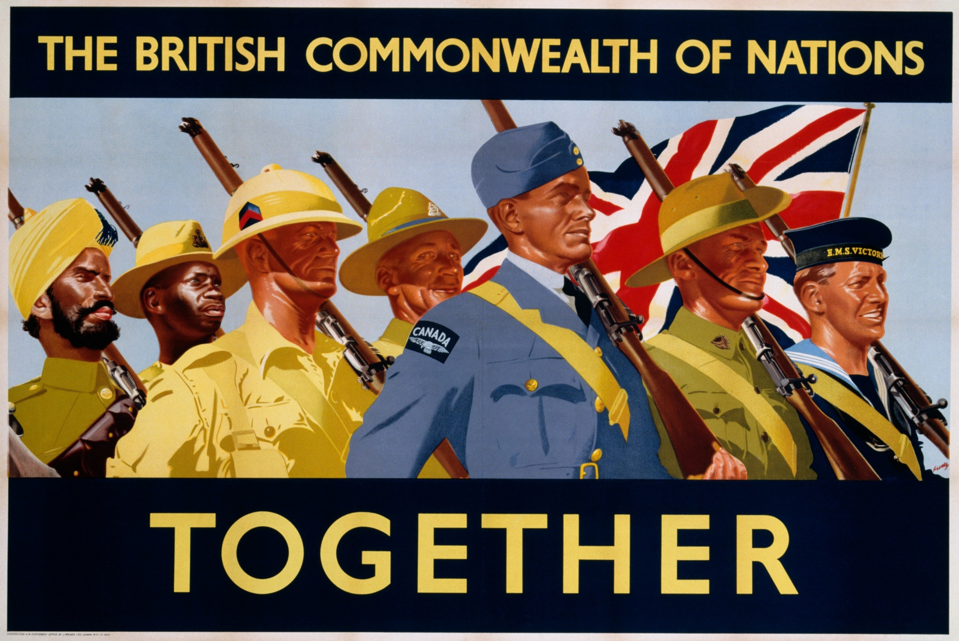 Photo of a British Commonwealth of Nations poster.