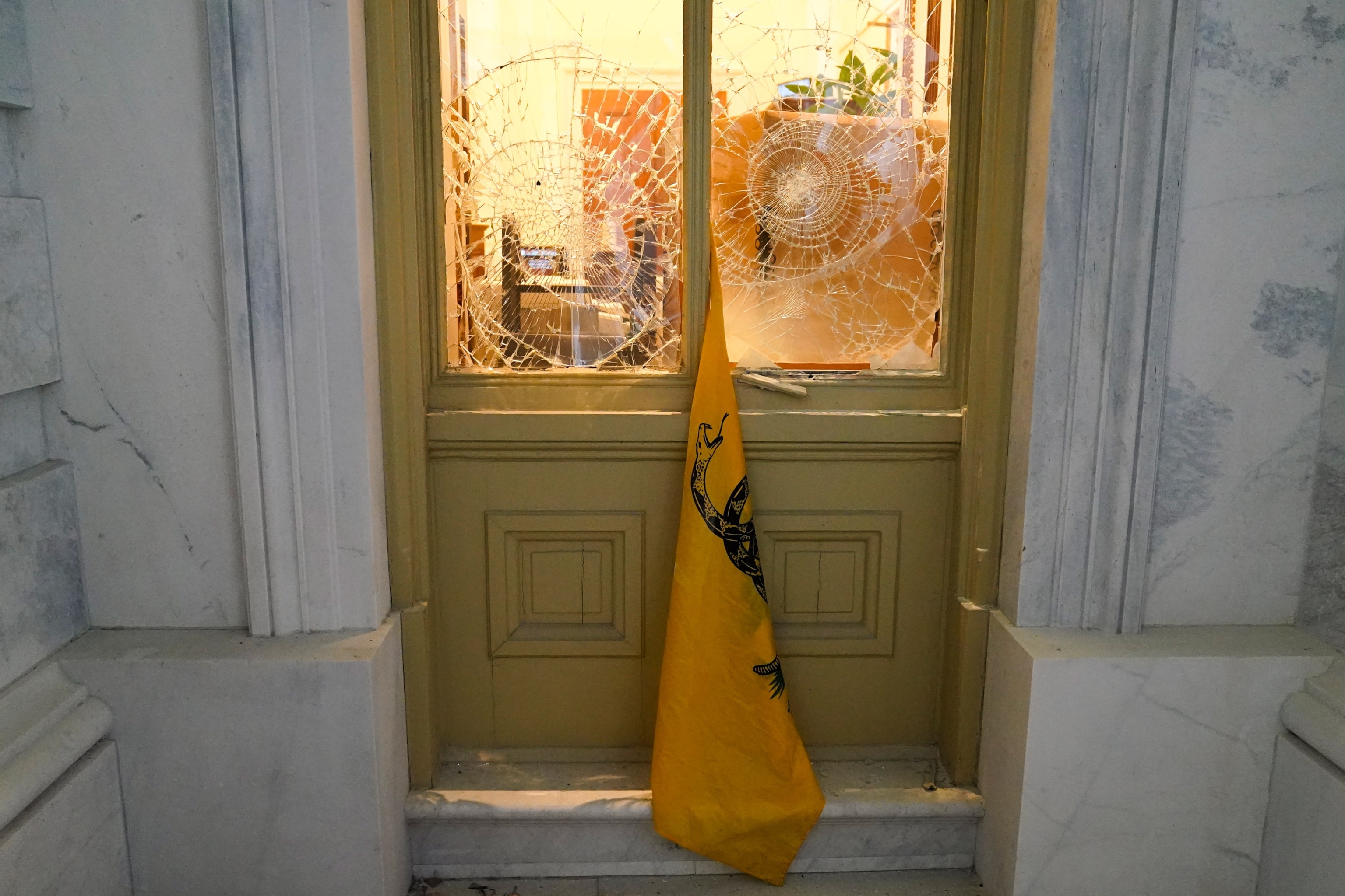 Siege of inside the U.S. capitol building in Washington D.C.