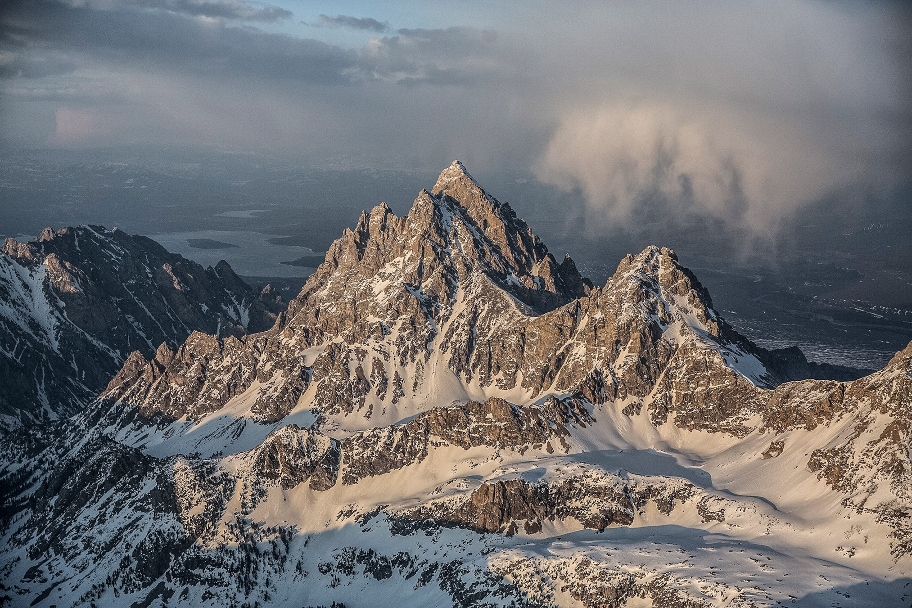 Peaks of the Grand Tetons in Grand Teton National Park.