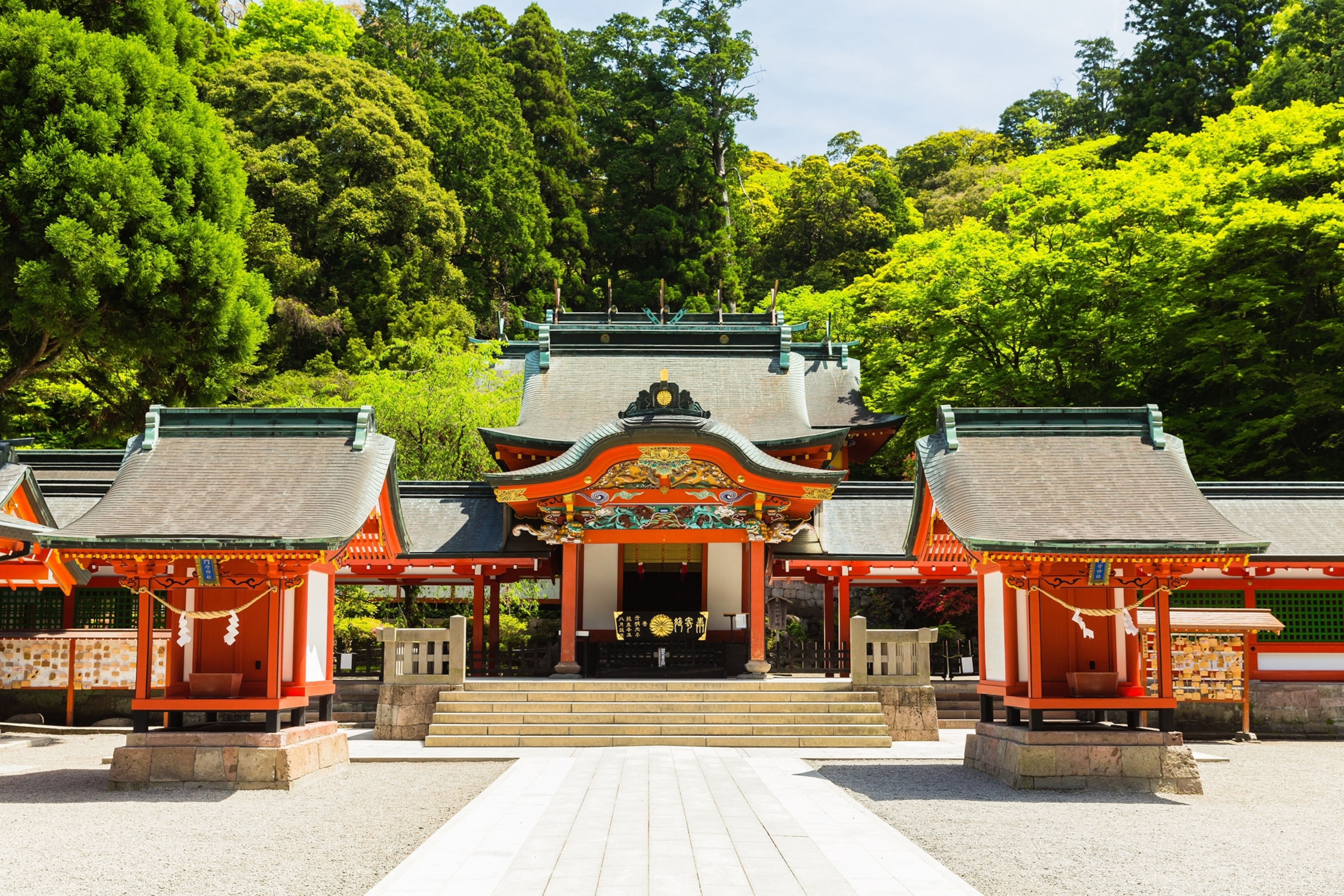 Shrine of Kirishima Jingu Shrine, Kirishima City, Kagoshima Prefecture,