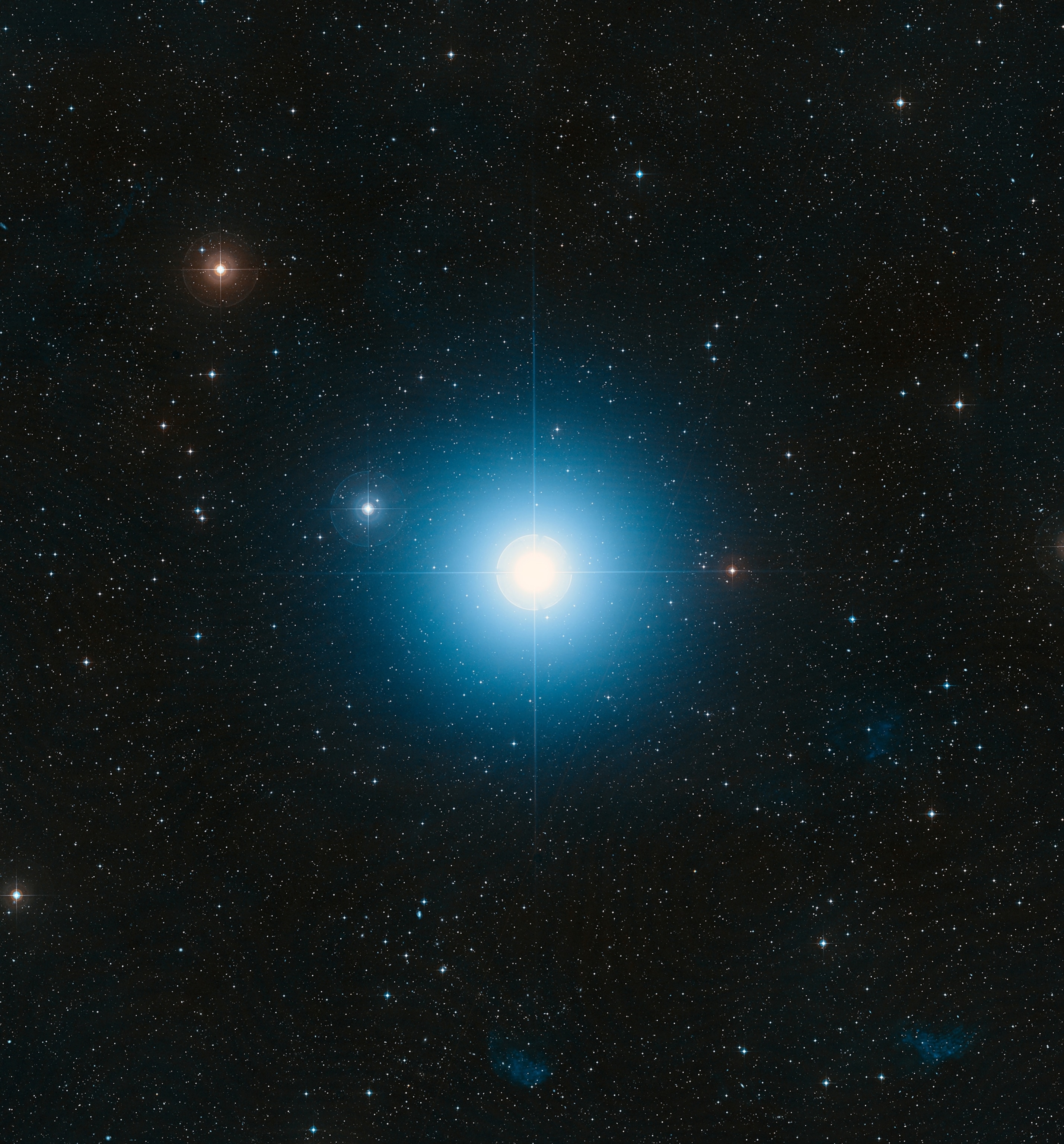 The extremely bright star Fomalhaut.
