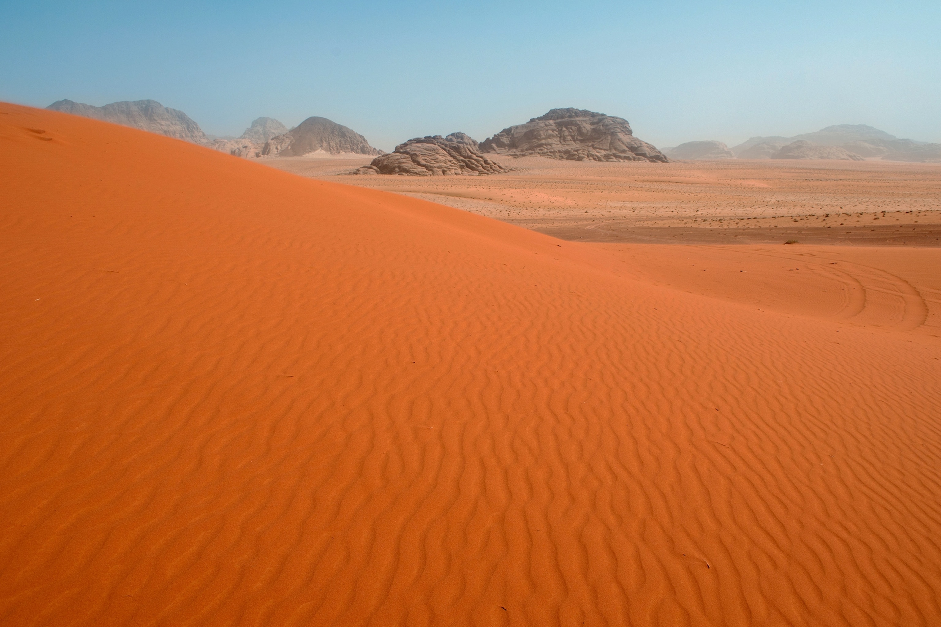 sand in the Wadi Rum desert, Jordan