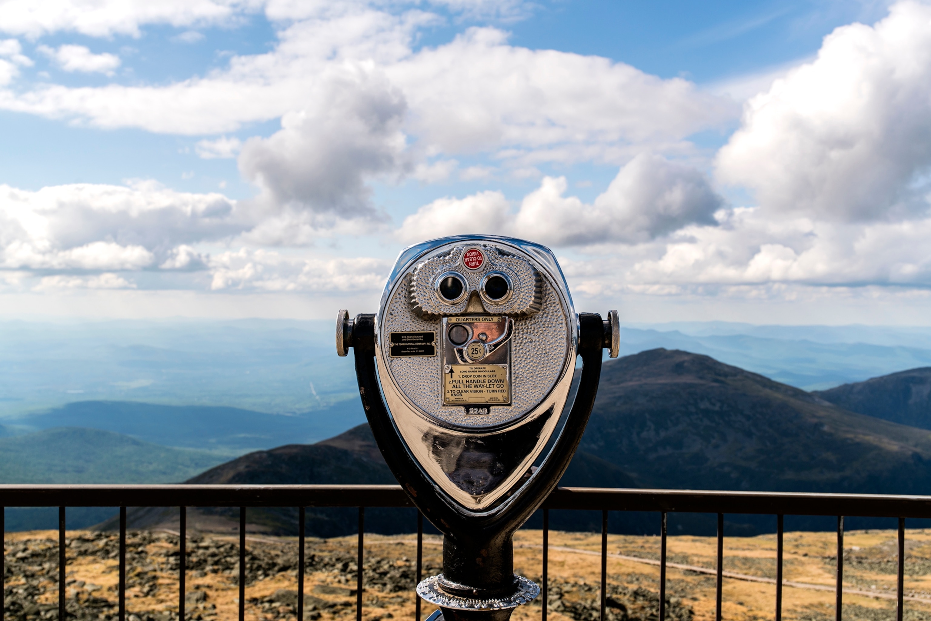 the overlook in Mount Washington, New Hampshire