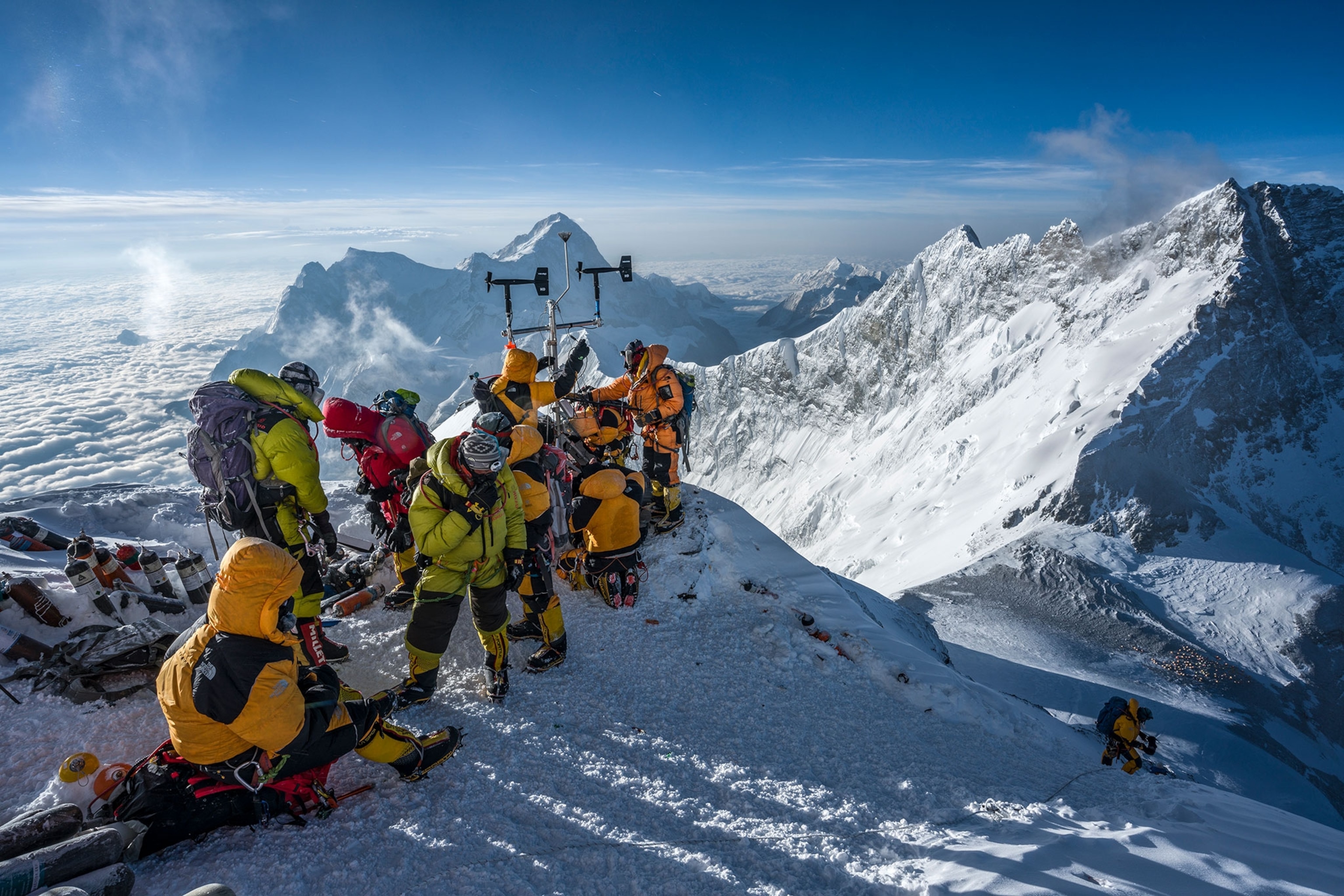 the National Geographic science expedition on Mount Everest