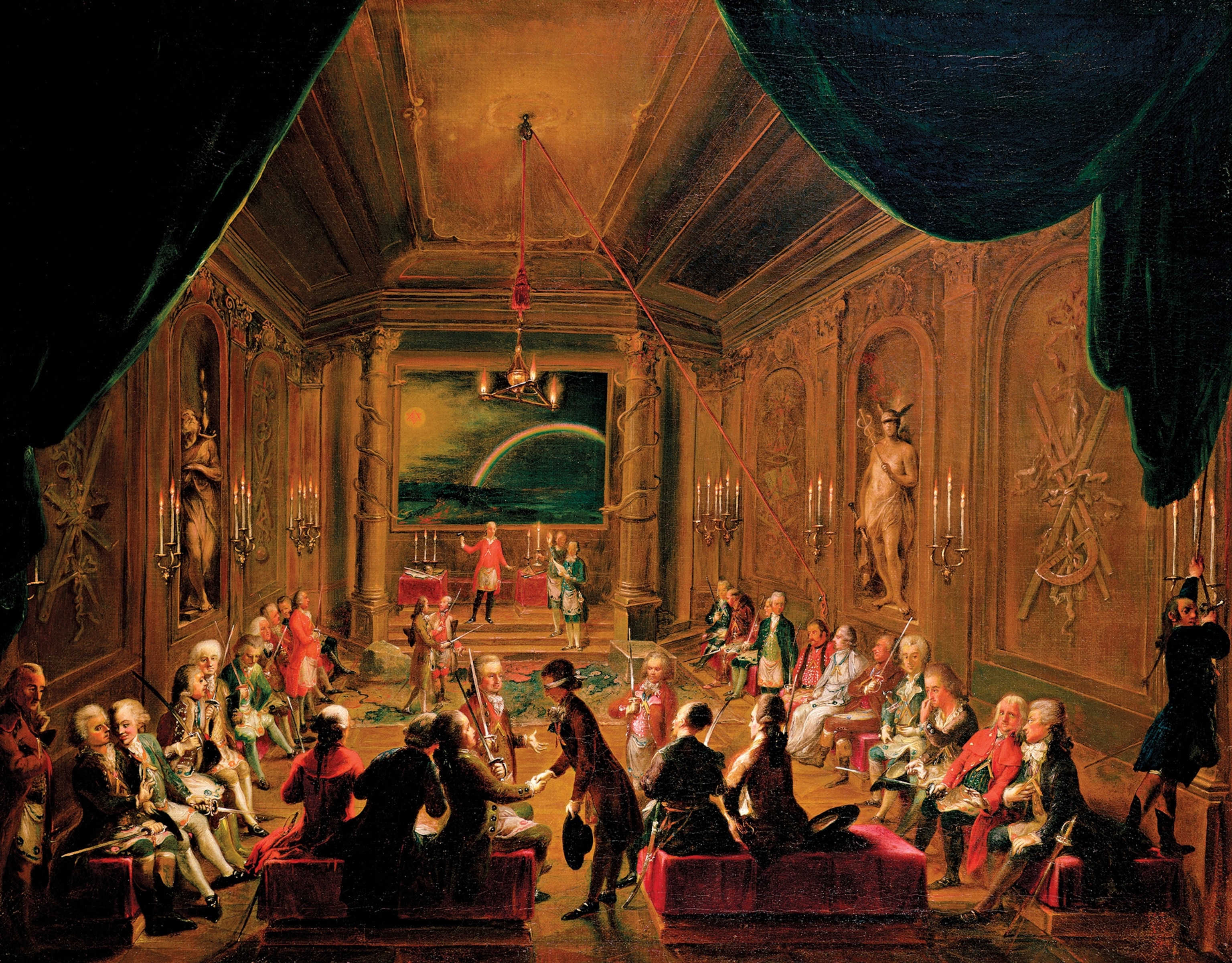 An initiation at a Viennese Masonic Lodge in 1784