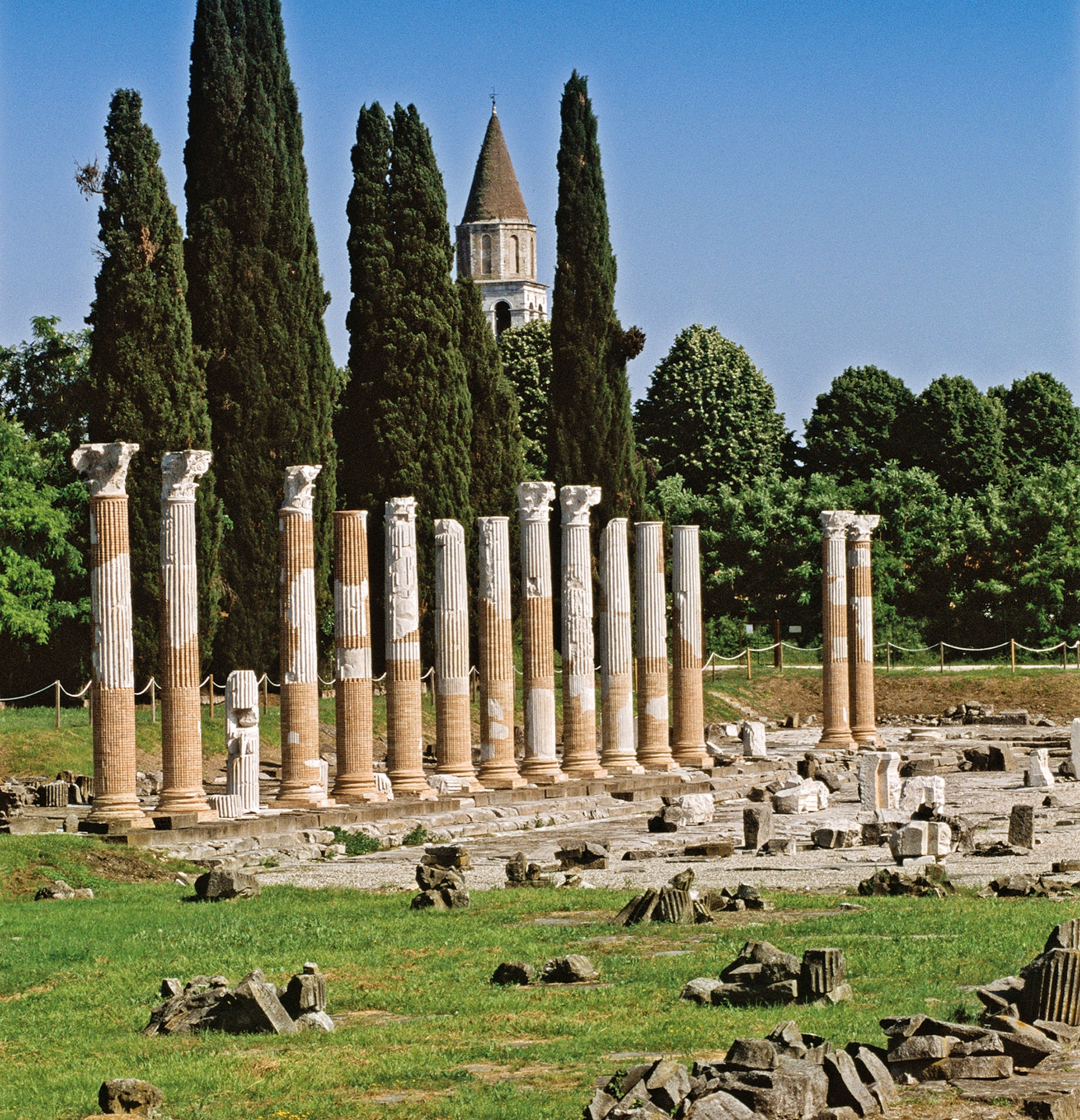 crumbling columns