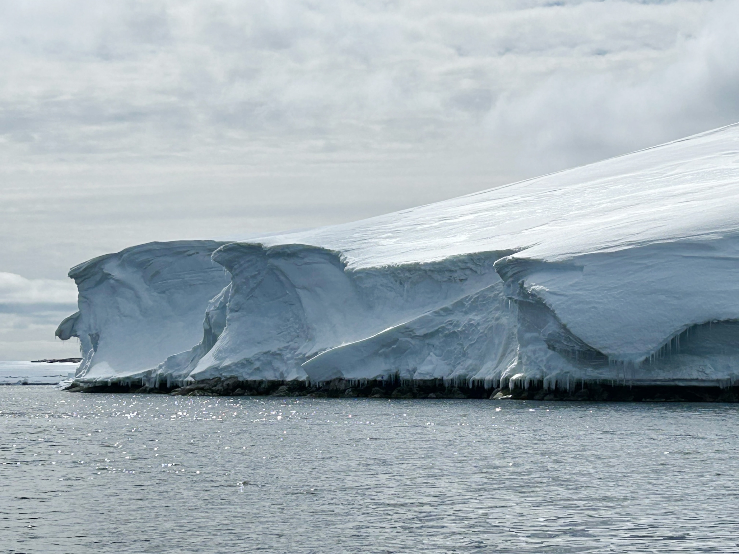 ice cliff in Antarctica
