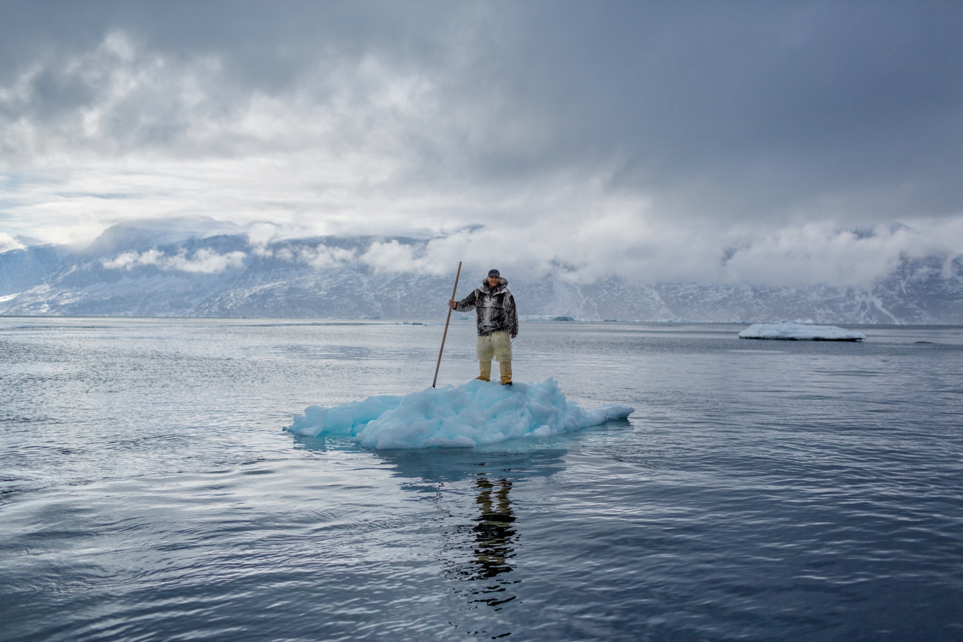 an Inuit man in Greenland