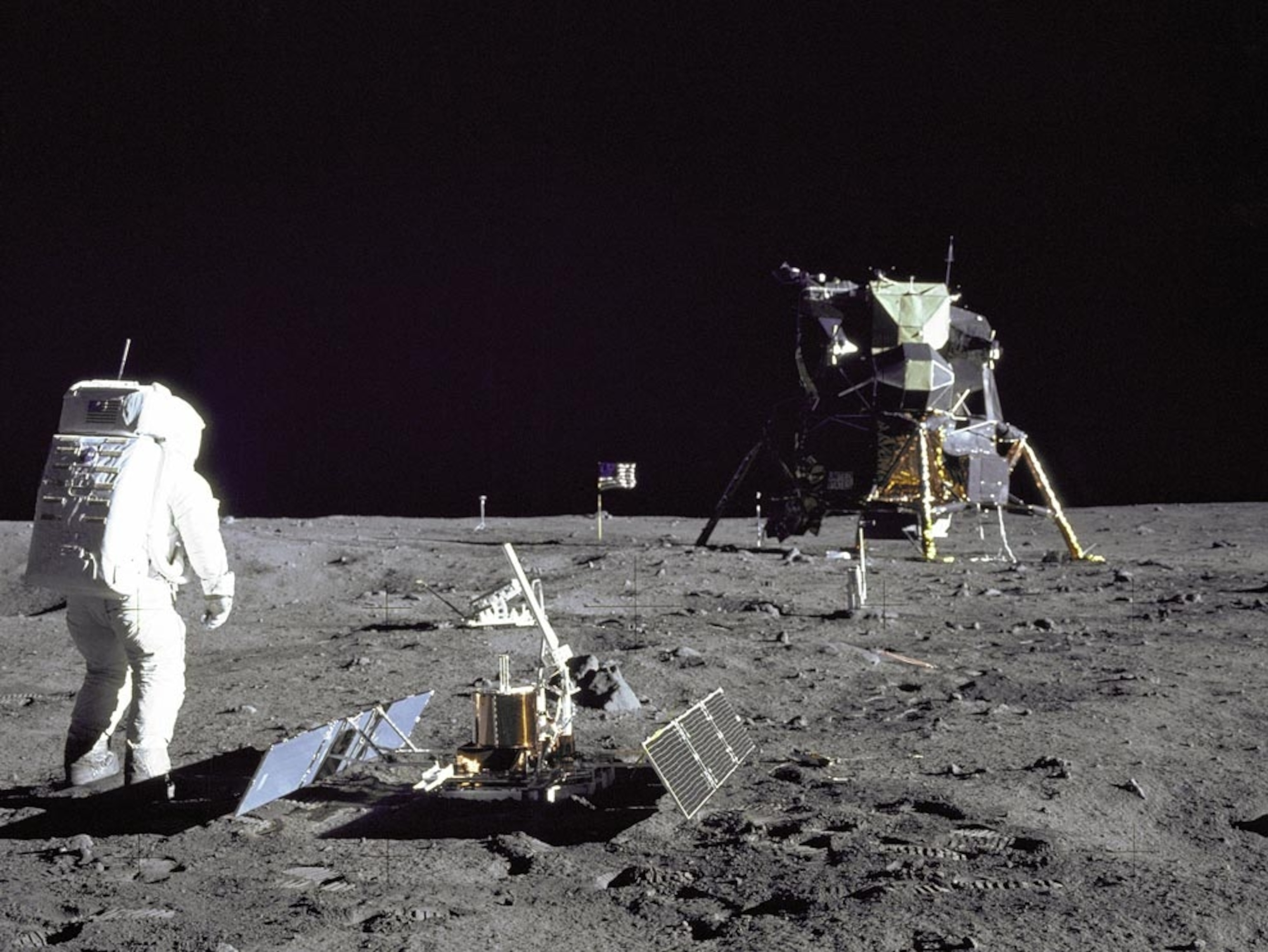 Buzz Aldrin at Tranquility Base