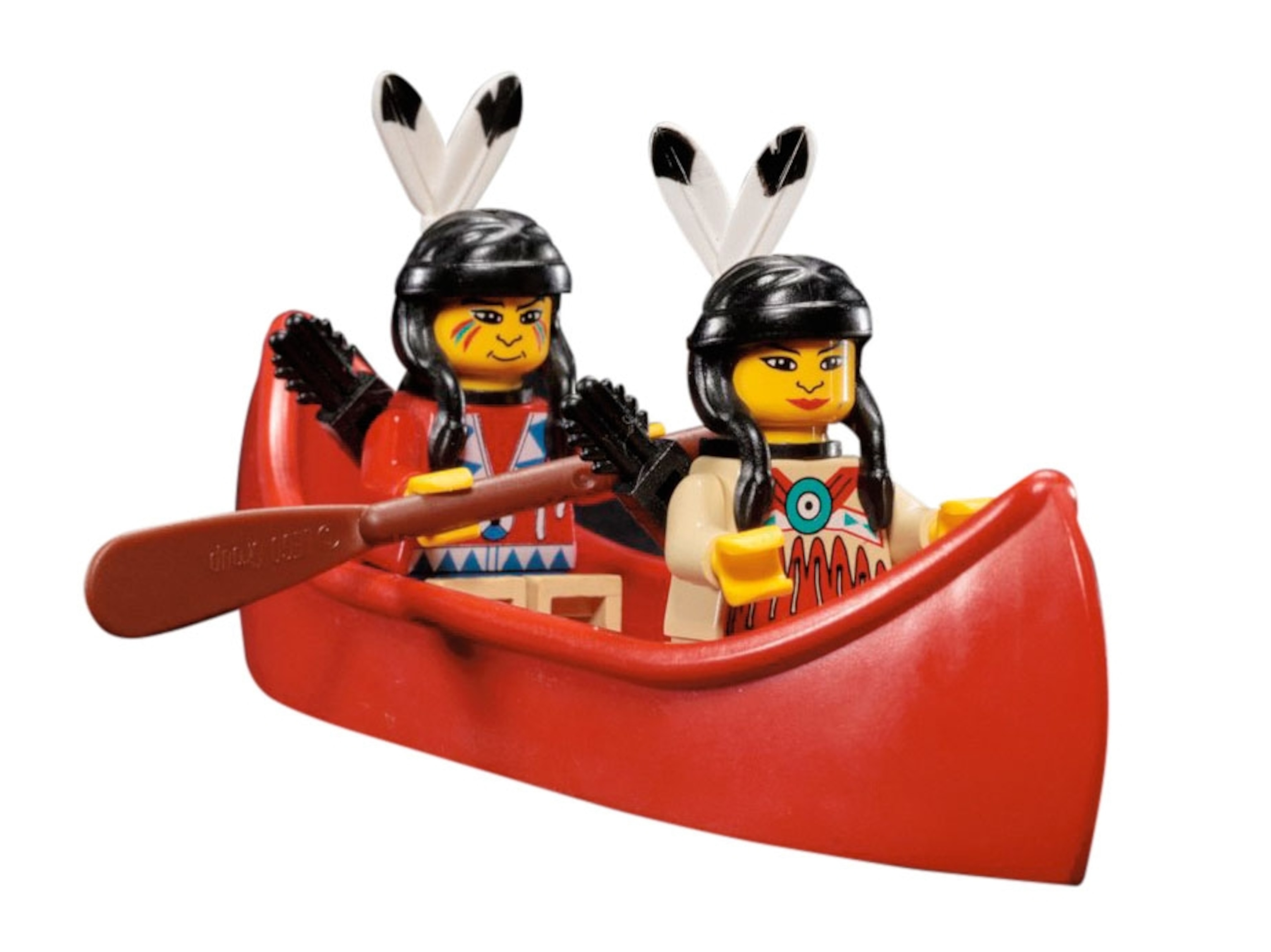 native american legos on a white background