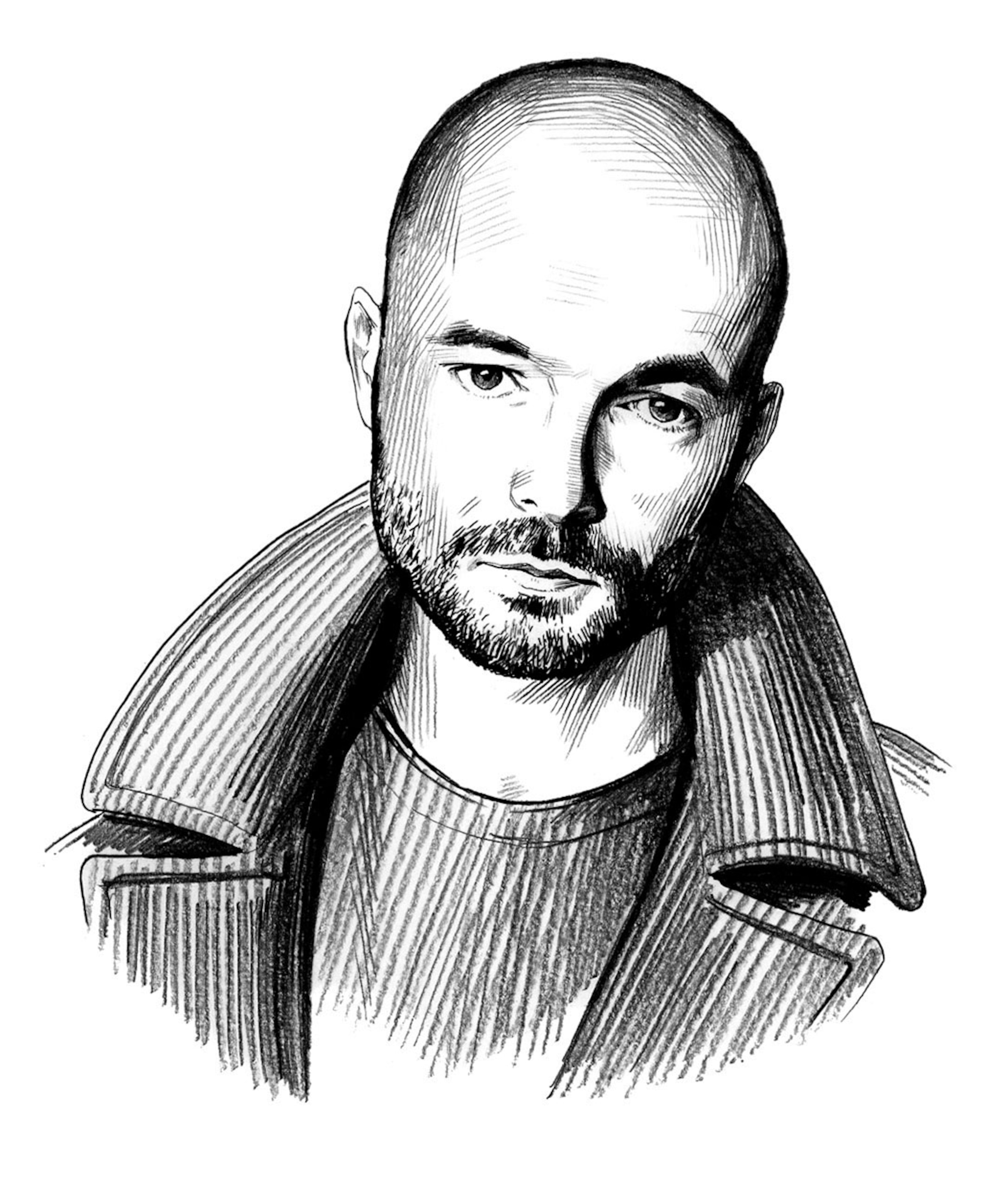 illustration of man in coat