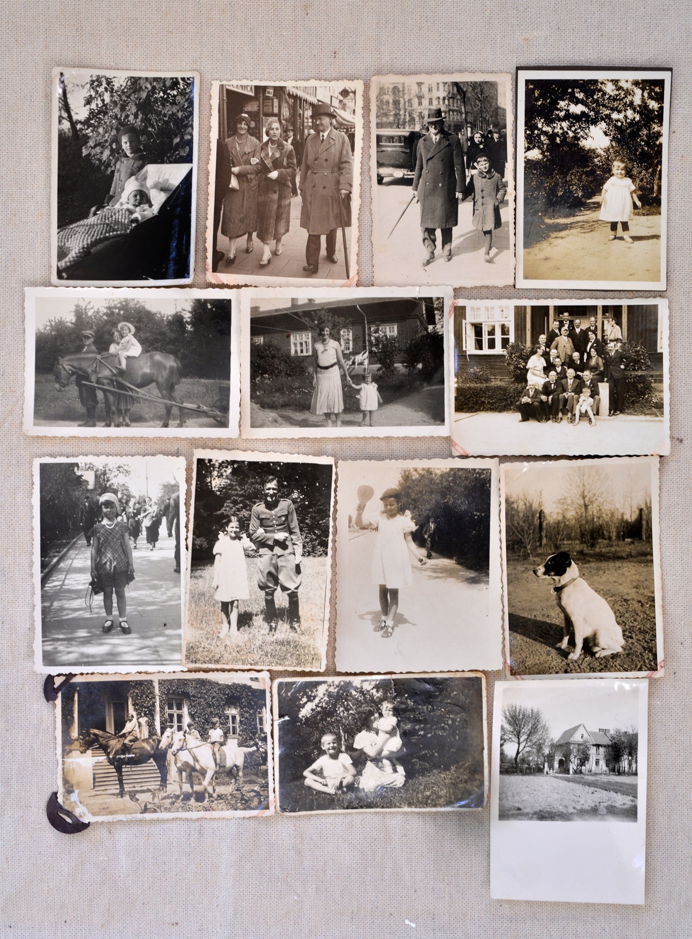 a mosaic of old photographs