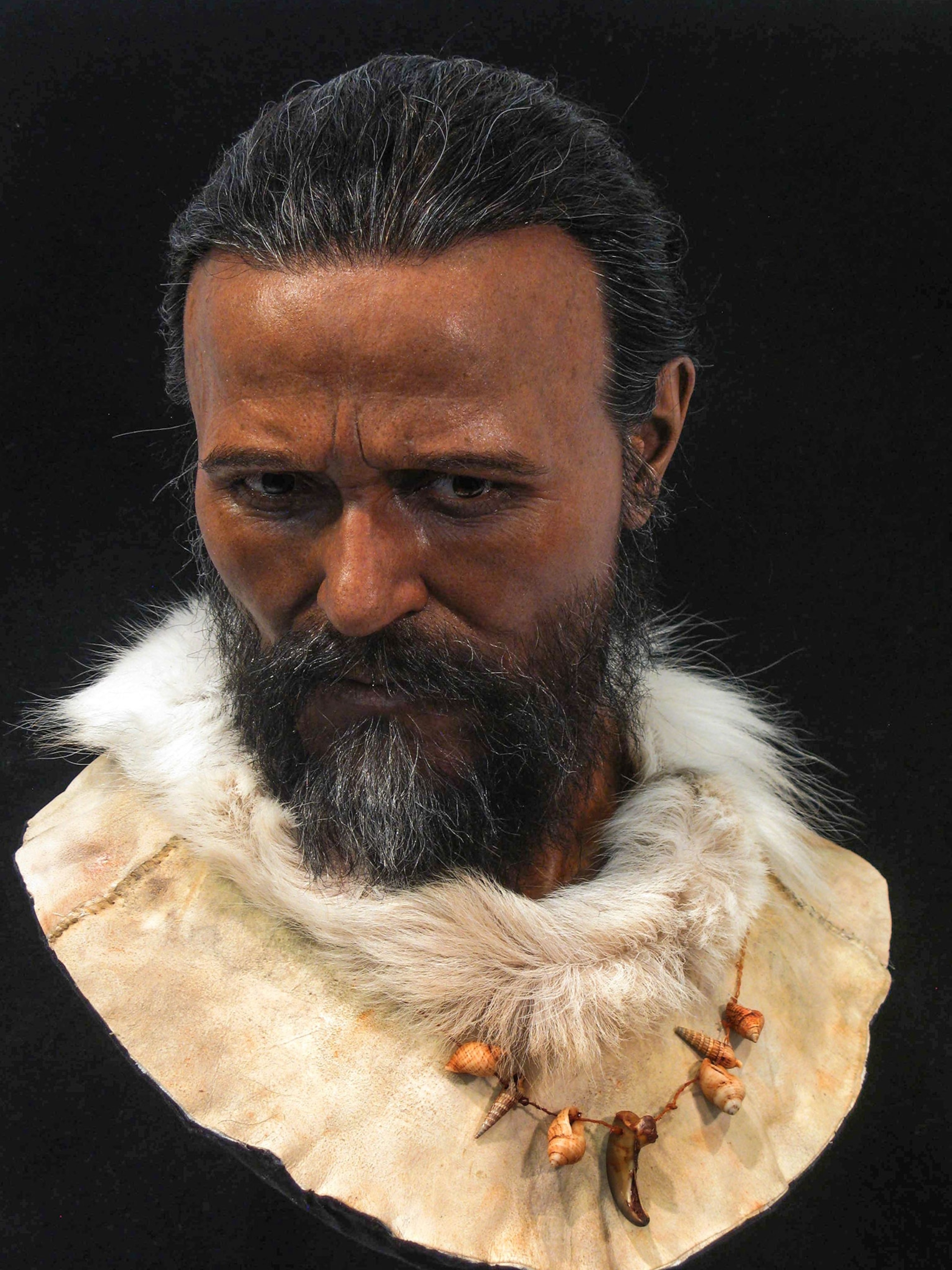 a reconstruction of a man