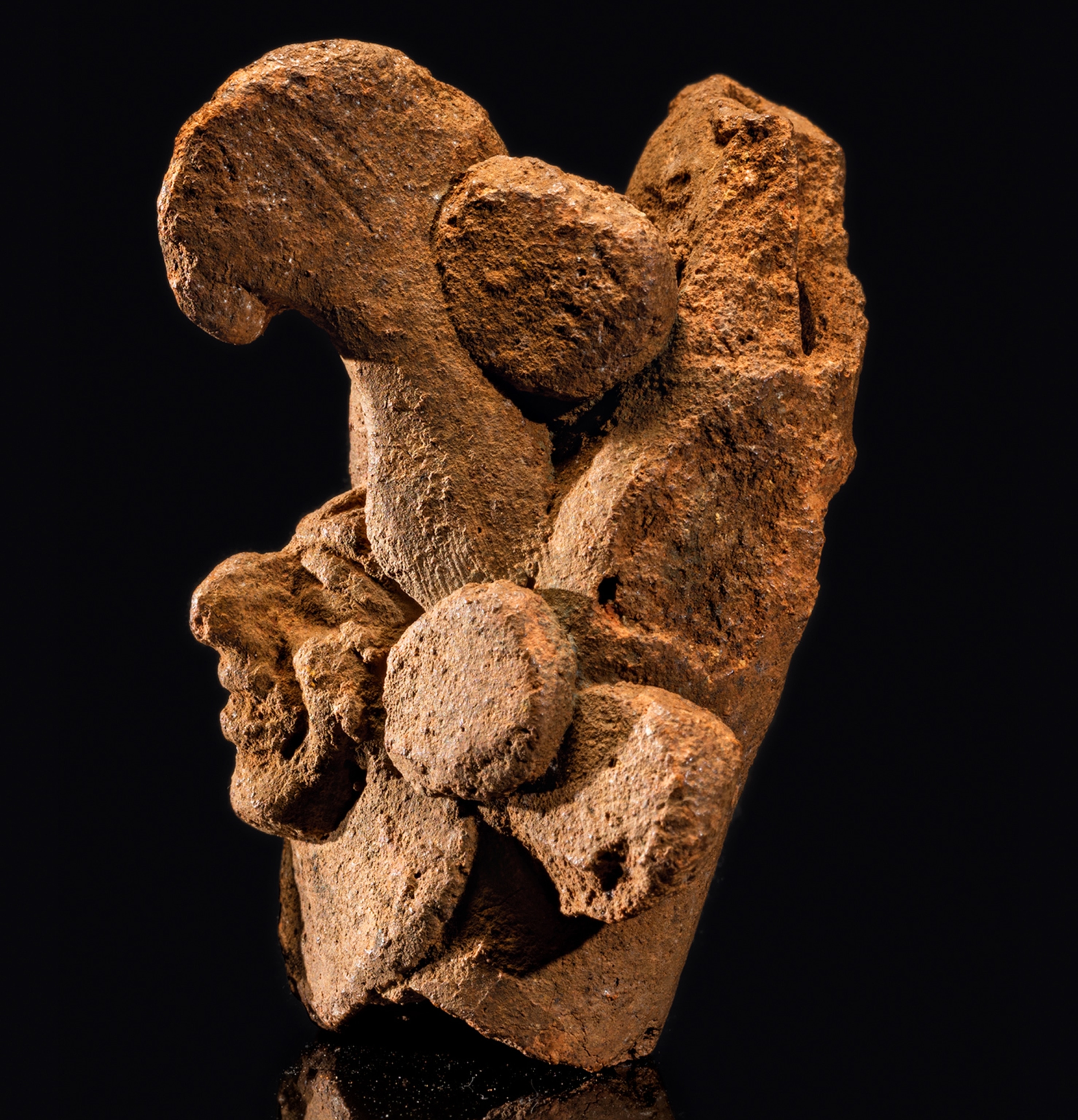 an ancient Mayan ceramic flute