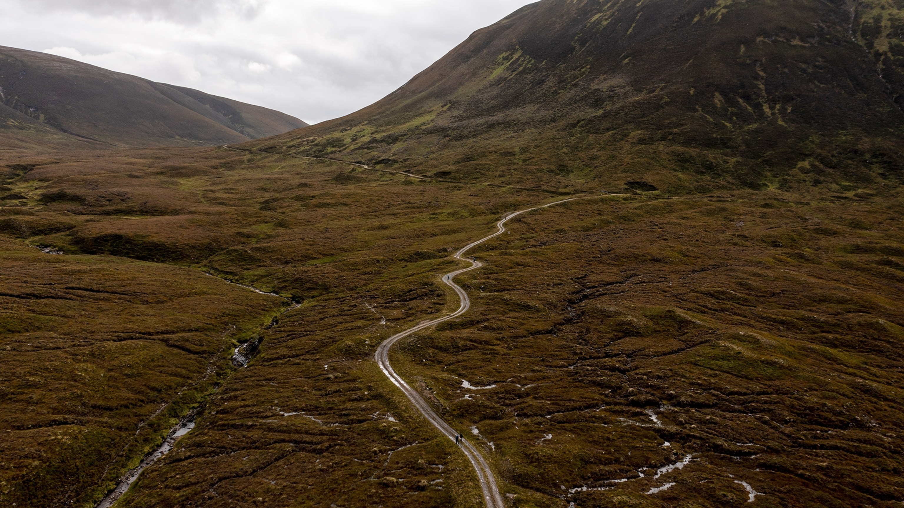 Overview of the road on the Alladale Reserve, Sutherland Northern Scotland, for The MM9964 Rewilding story