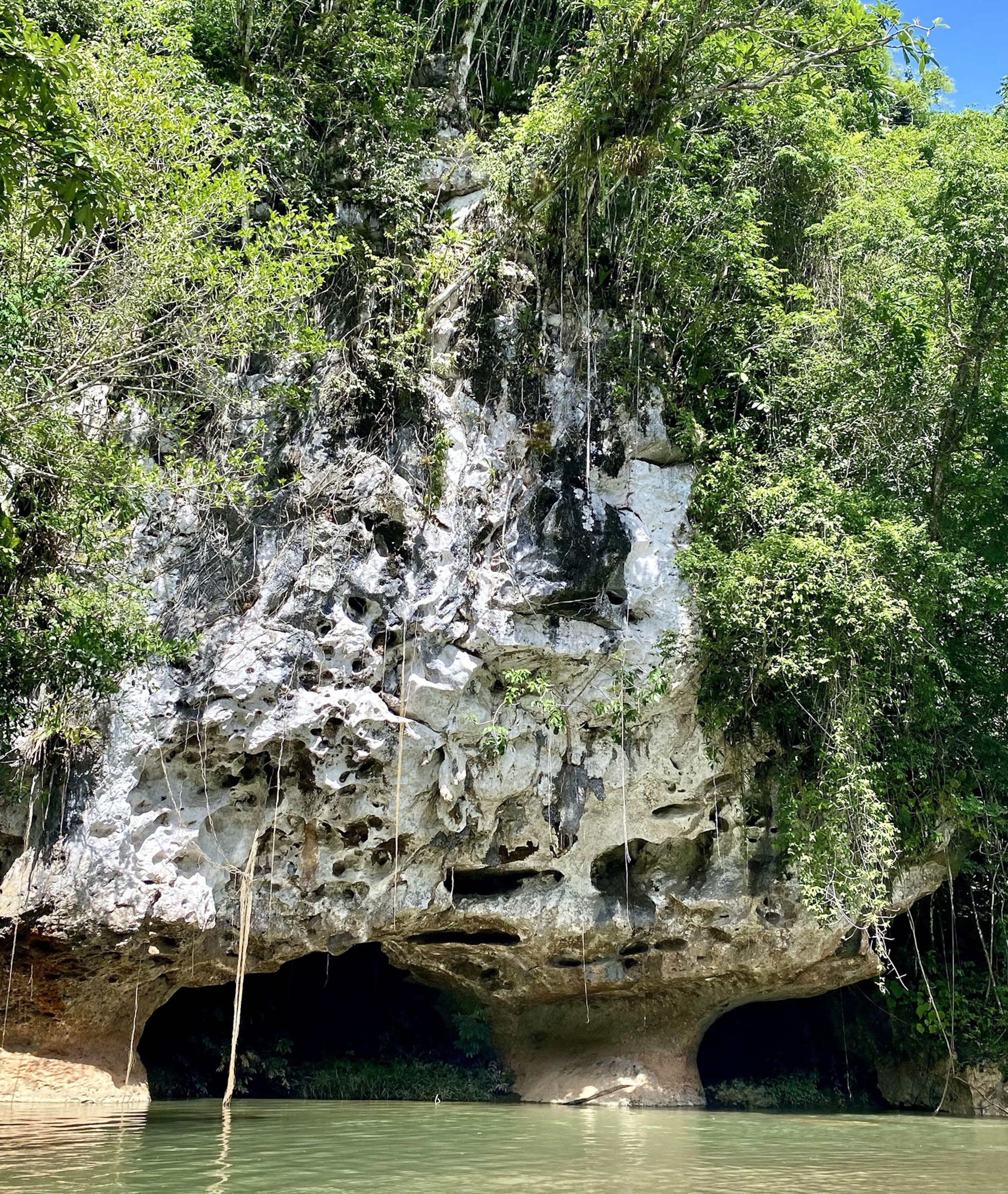 Amazing cave and rock formation on the Caves Branch River, Belize