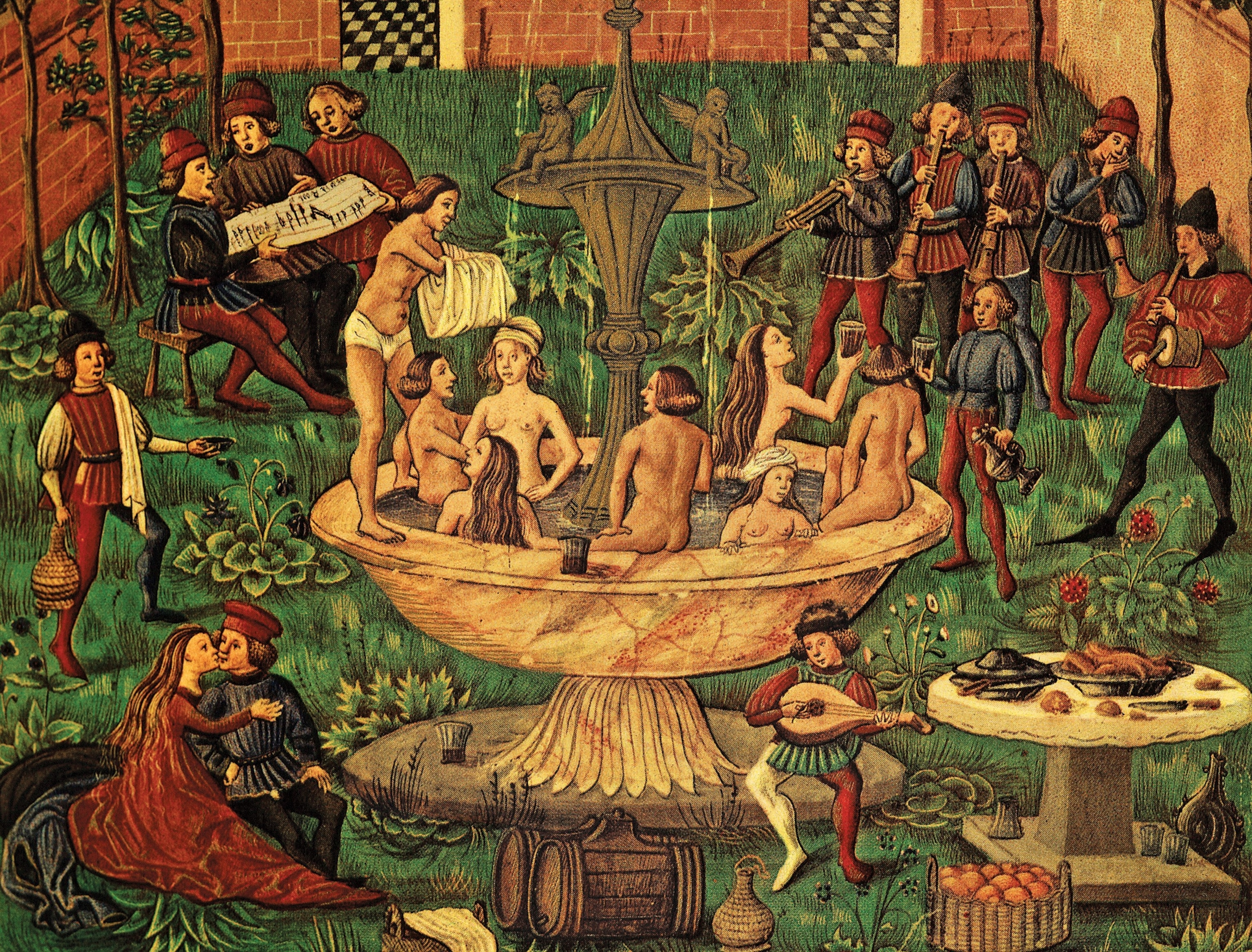 The Fountain of Eternal Youth as portrayed in a Renaissance astrology manuscript