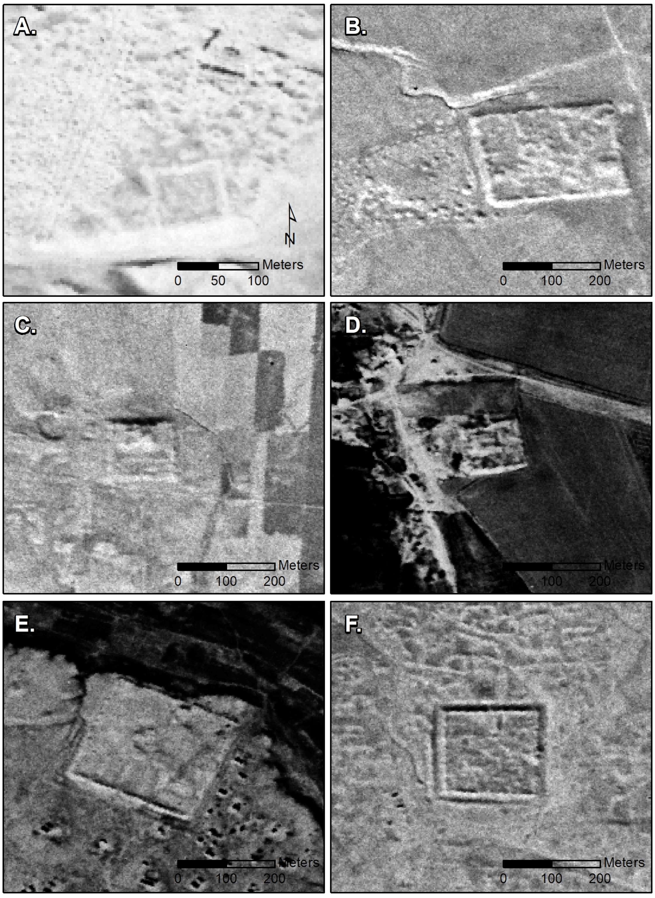 Varitey in the landscape can be seen in the deeply contrasted satelite photos.