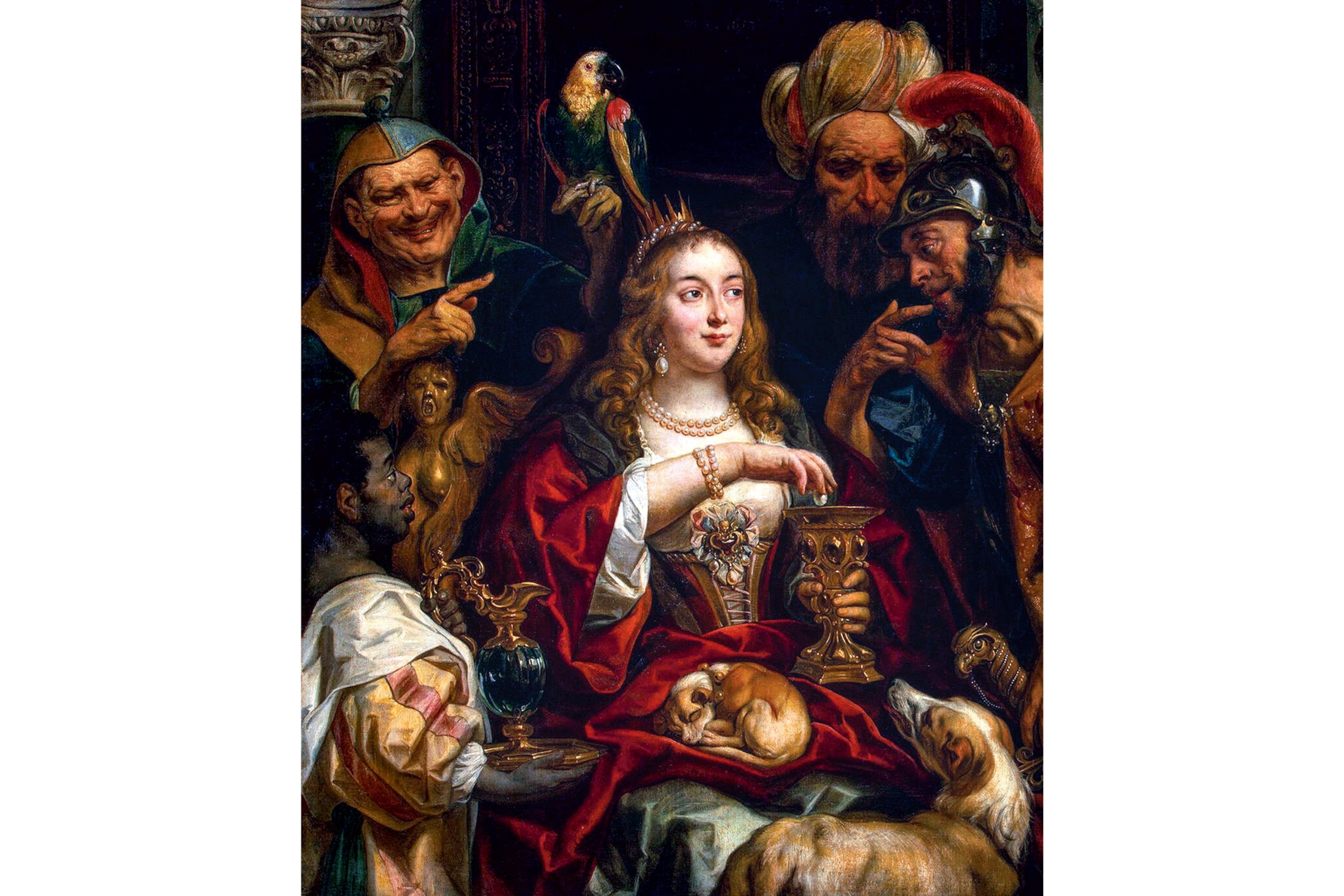 Jacob Jordaens oil painting "Cleopatra's Feast"