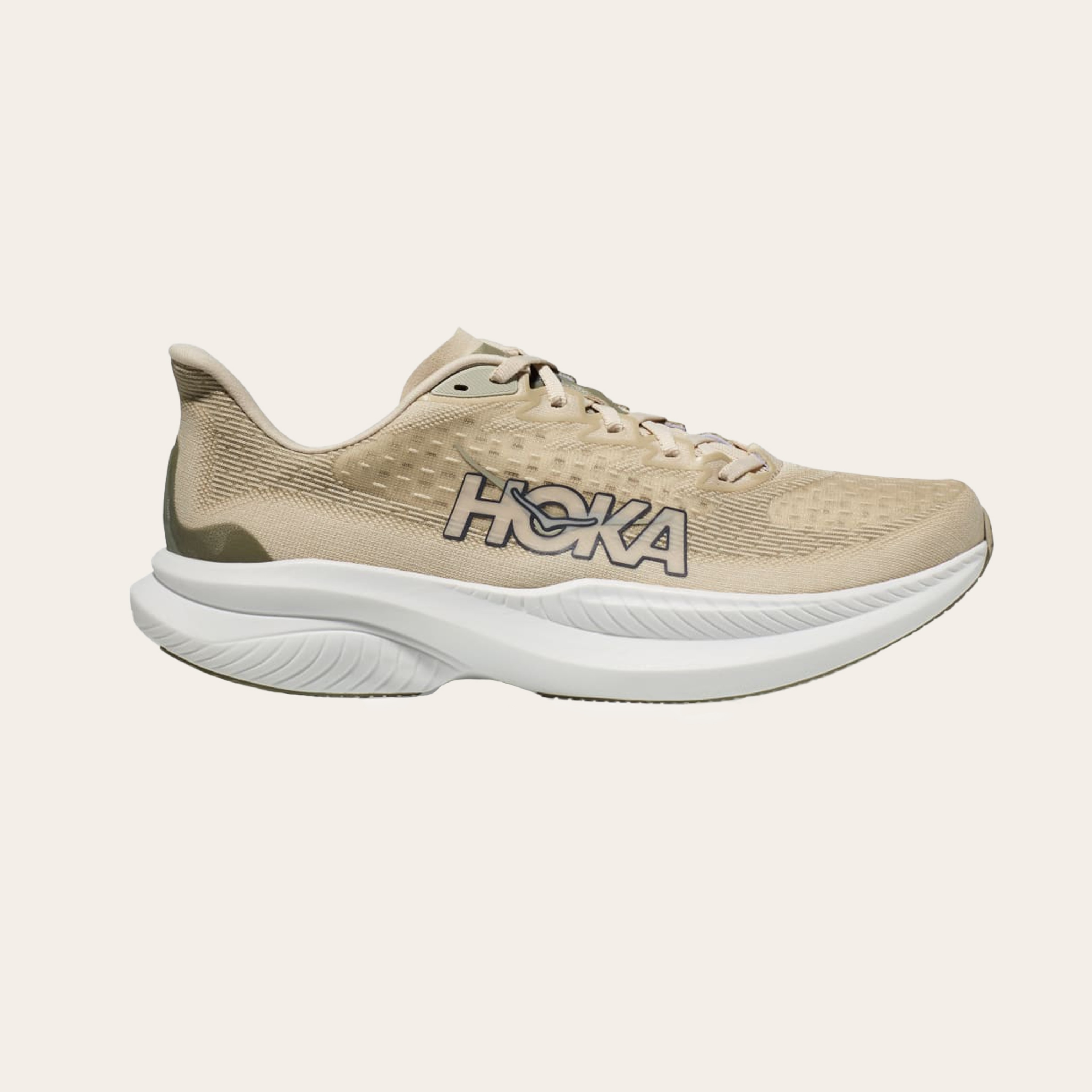 An image of beige sneakers.
