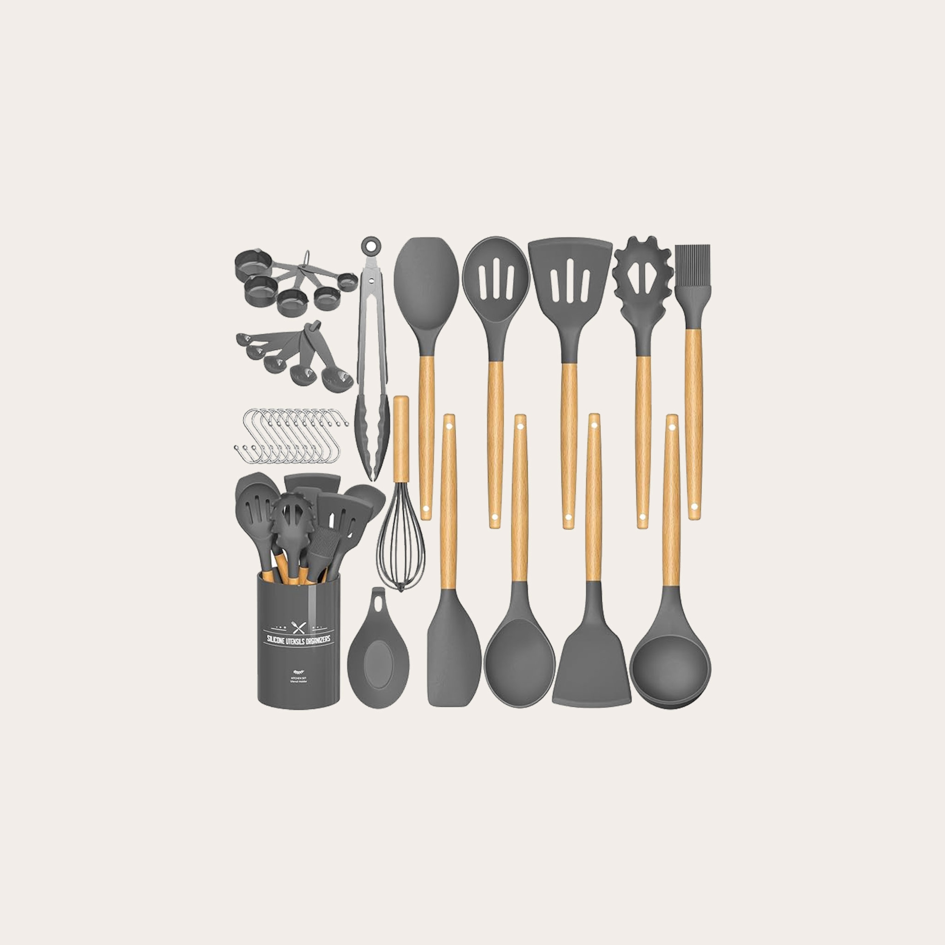 An image of a cooking utensils set.