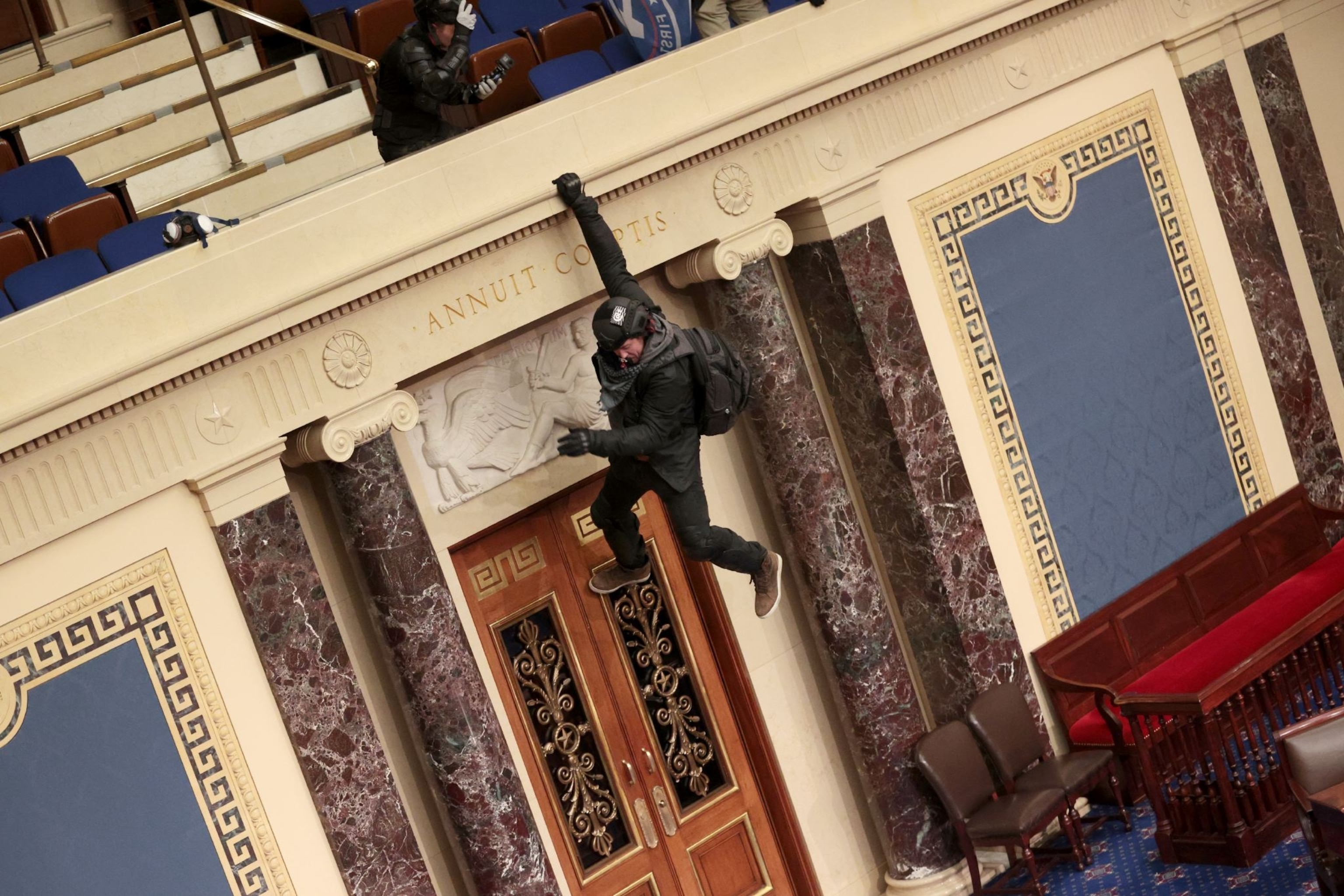 Political insurgency at the U.S Capitol in Washington D.C