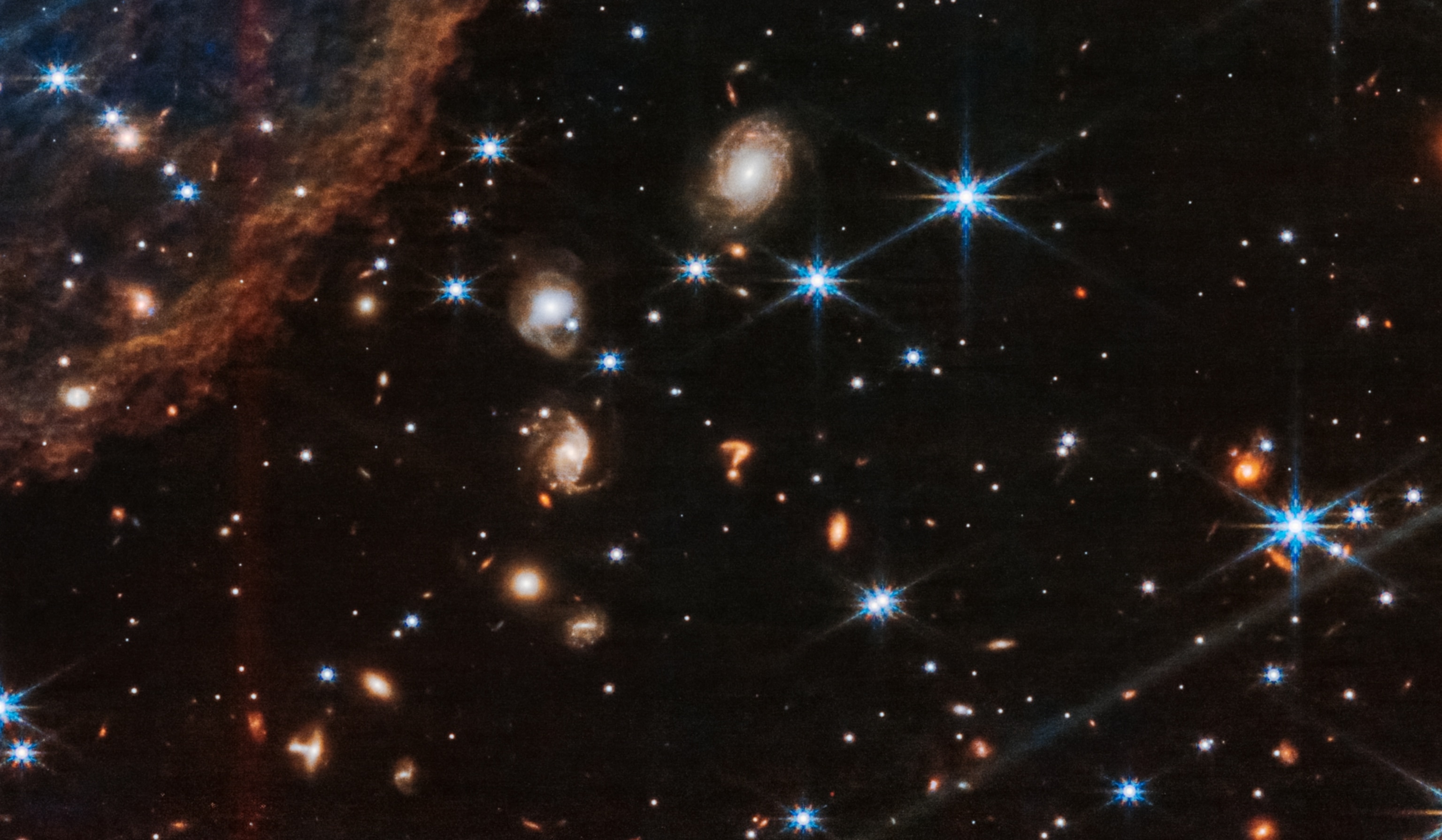 A question mark in space