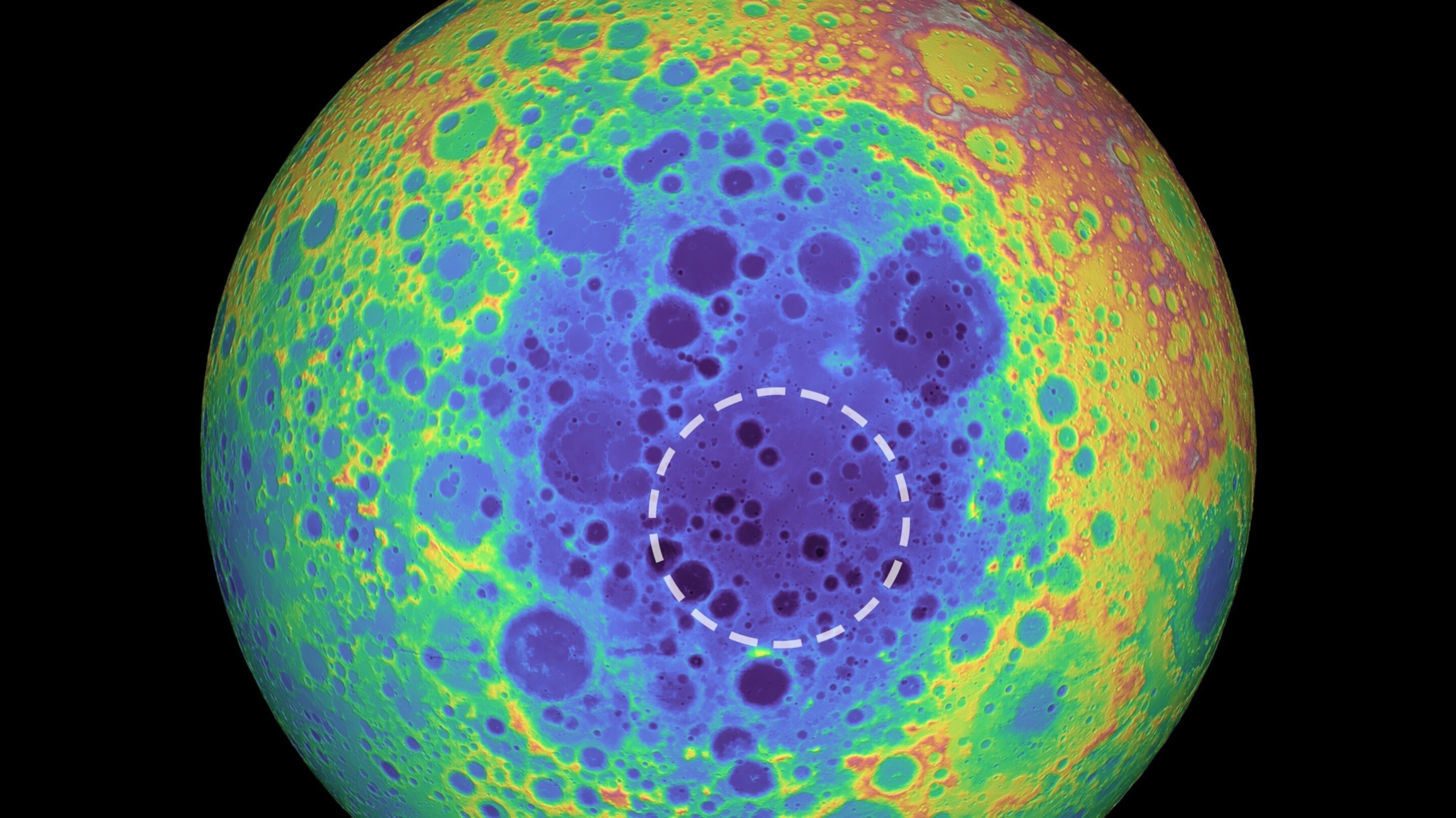 the surface of the moon
