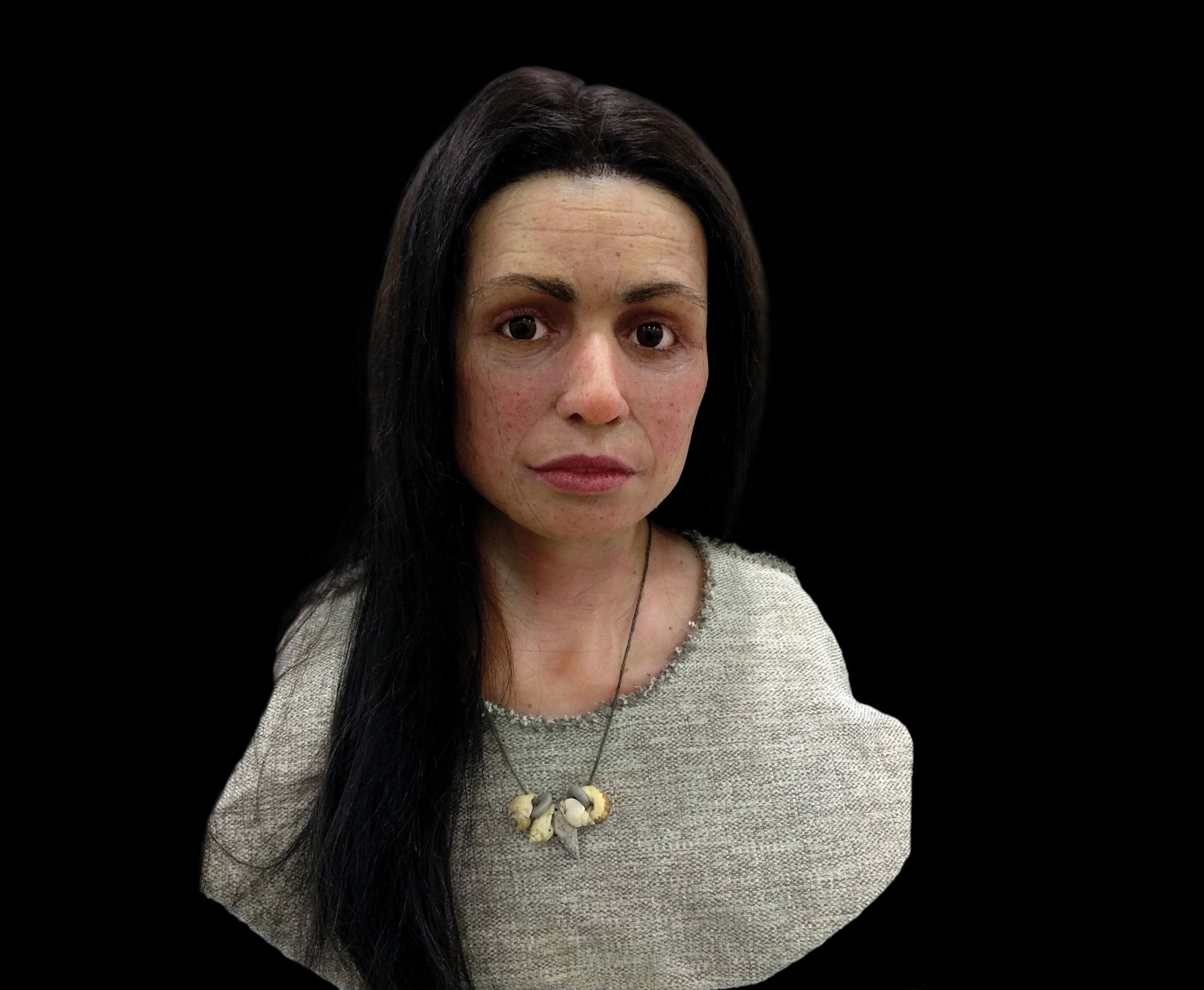 a bust of a woman