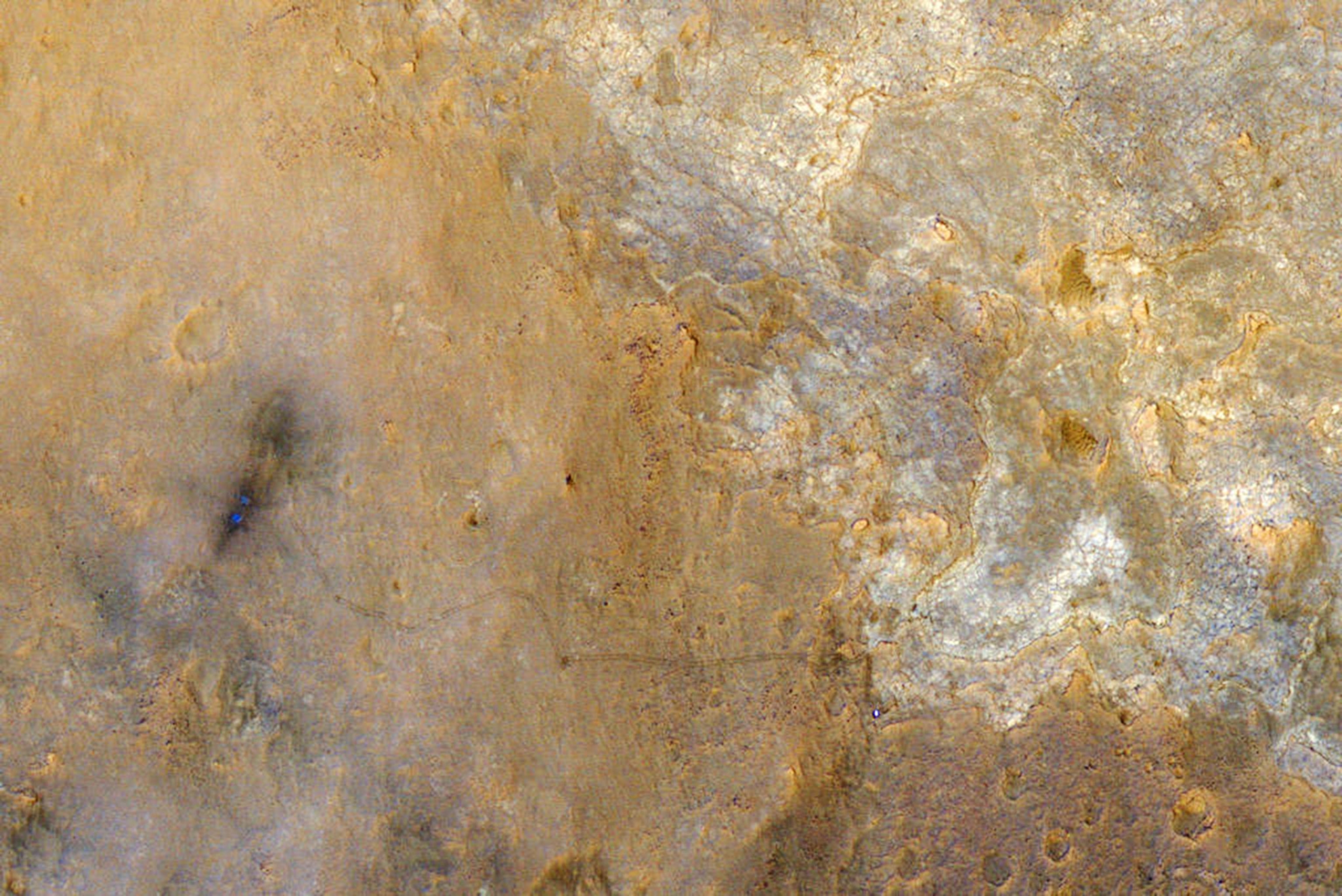 Mars Curiosity from space