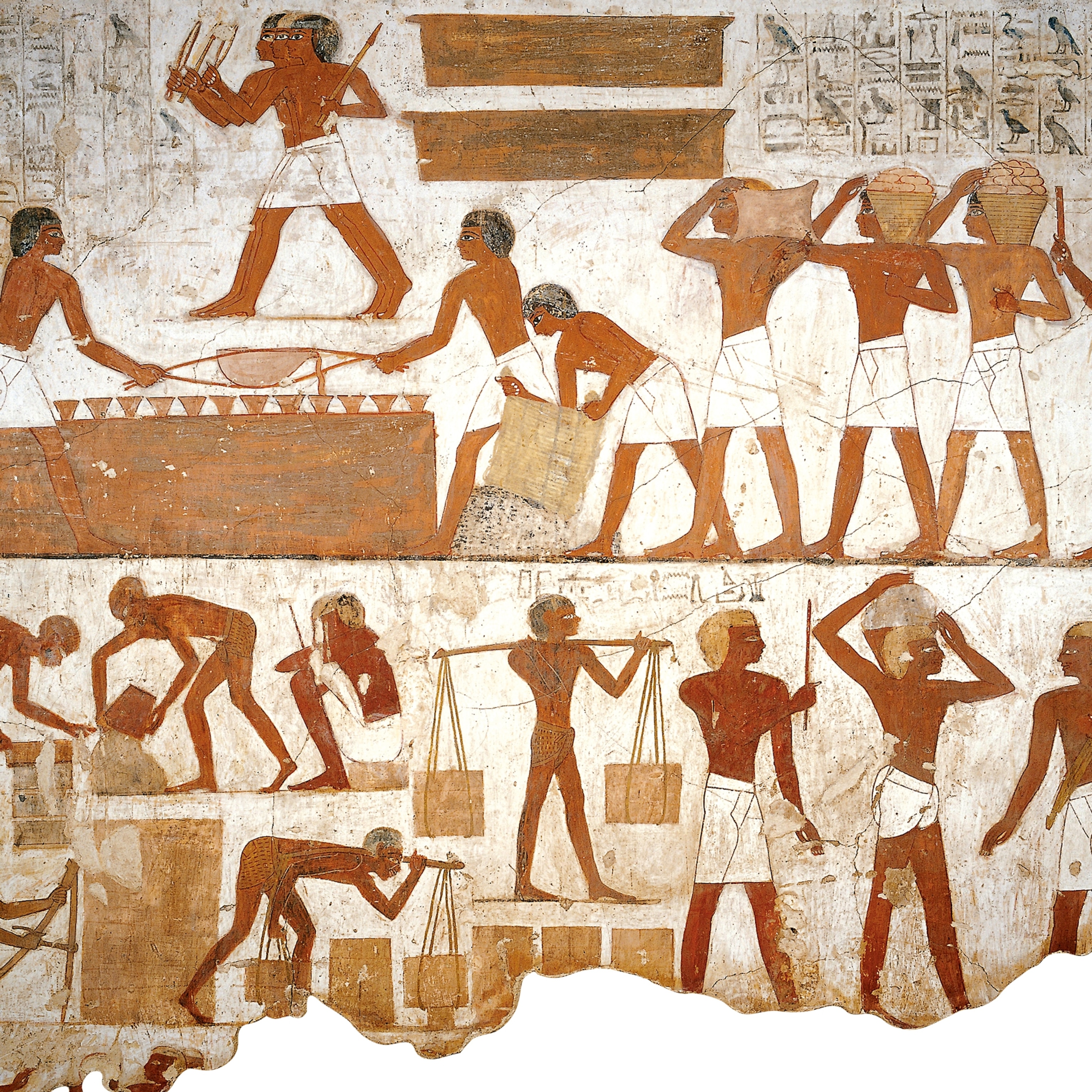 a mural from the tomb of Rekhmire