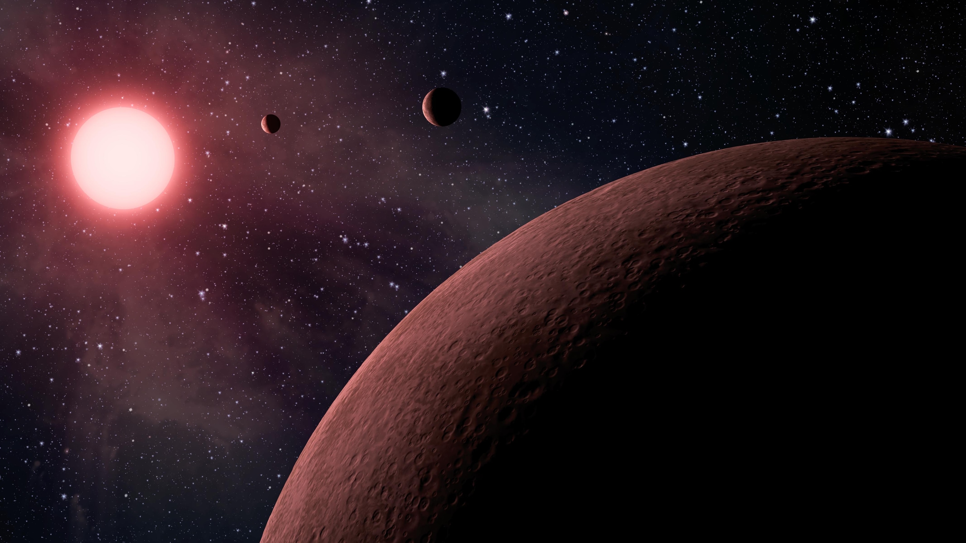 artist's depiction of what kepeler telescope sees.