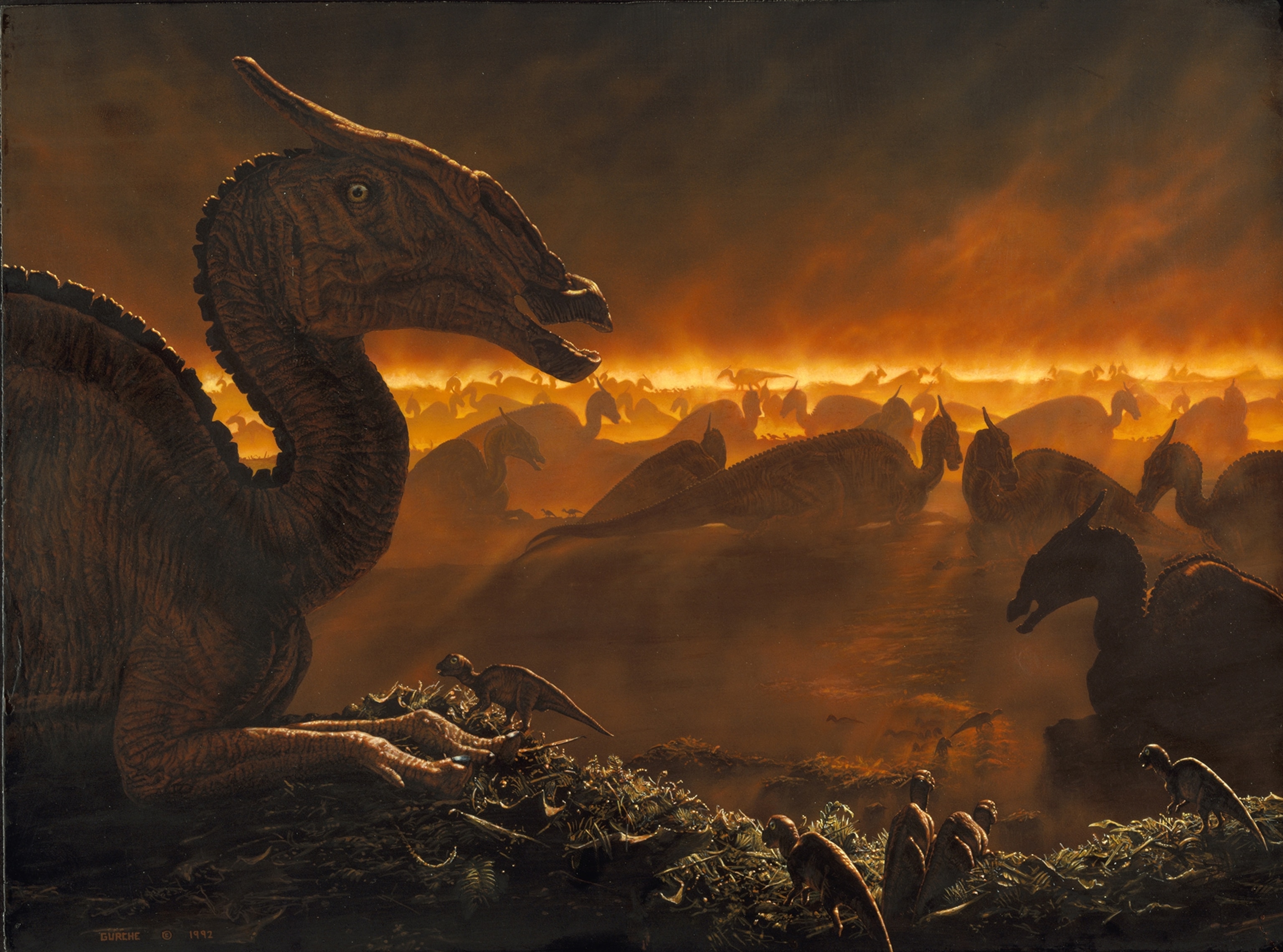 a Mongolian Saurolophus.