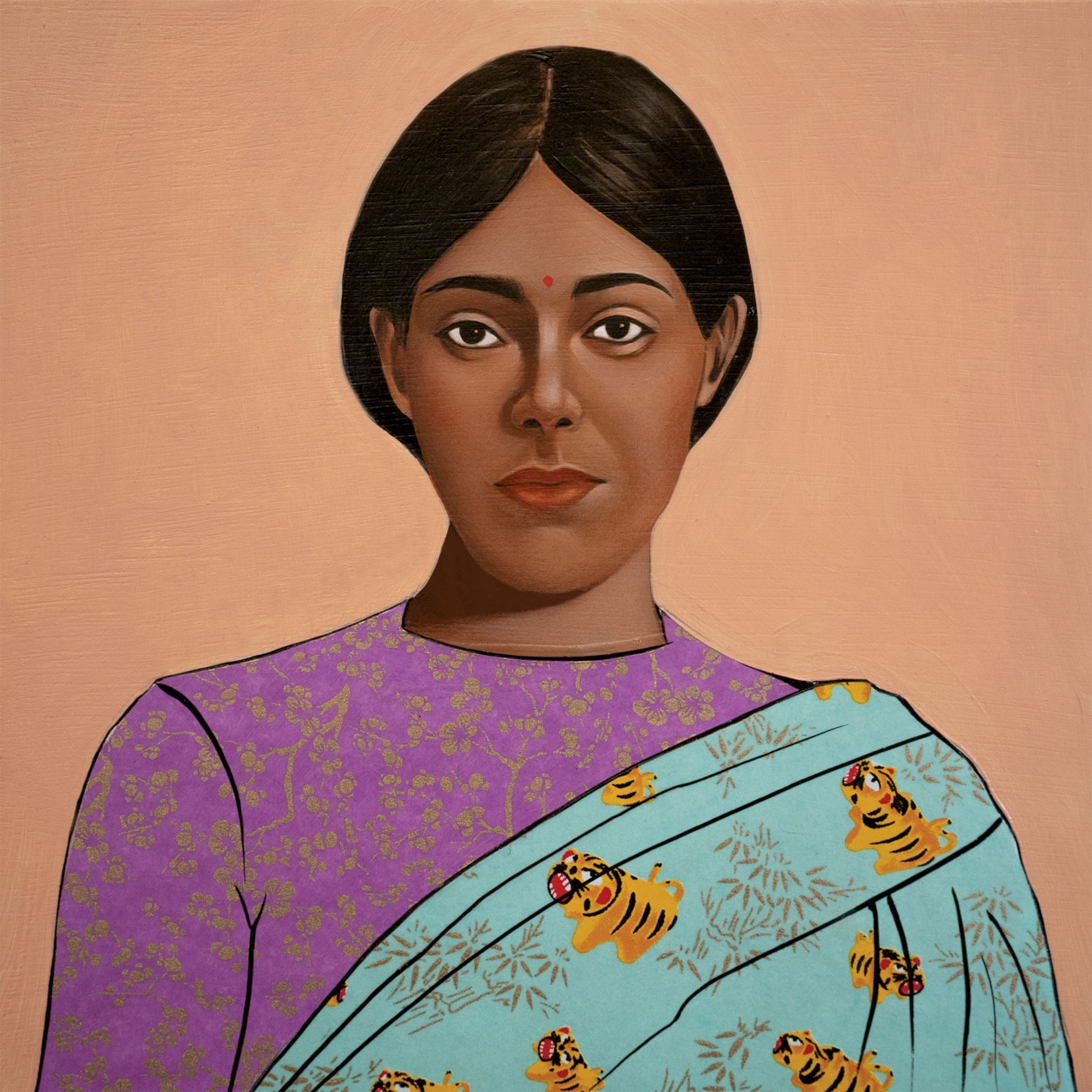 woman in sari.