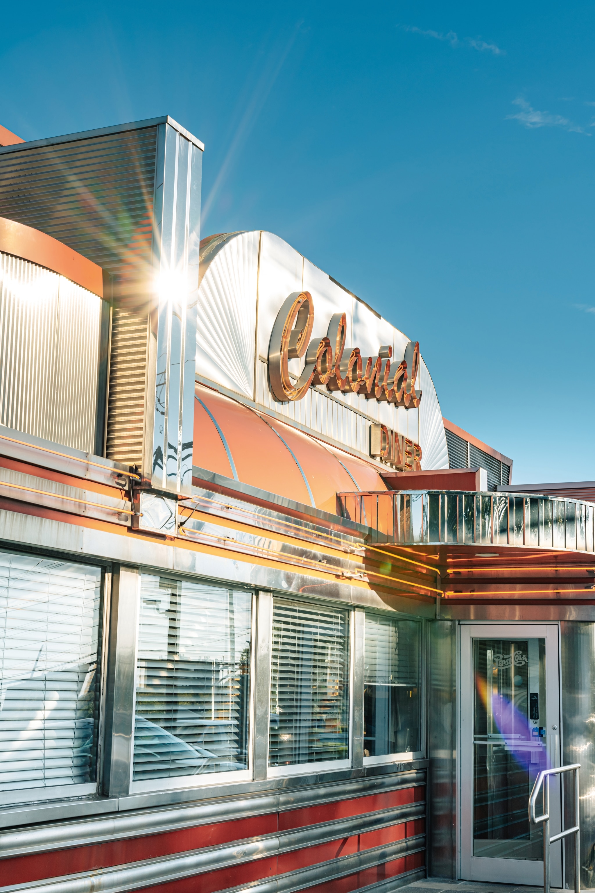 exterior of diner