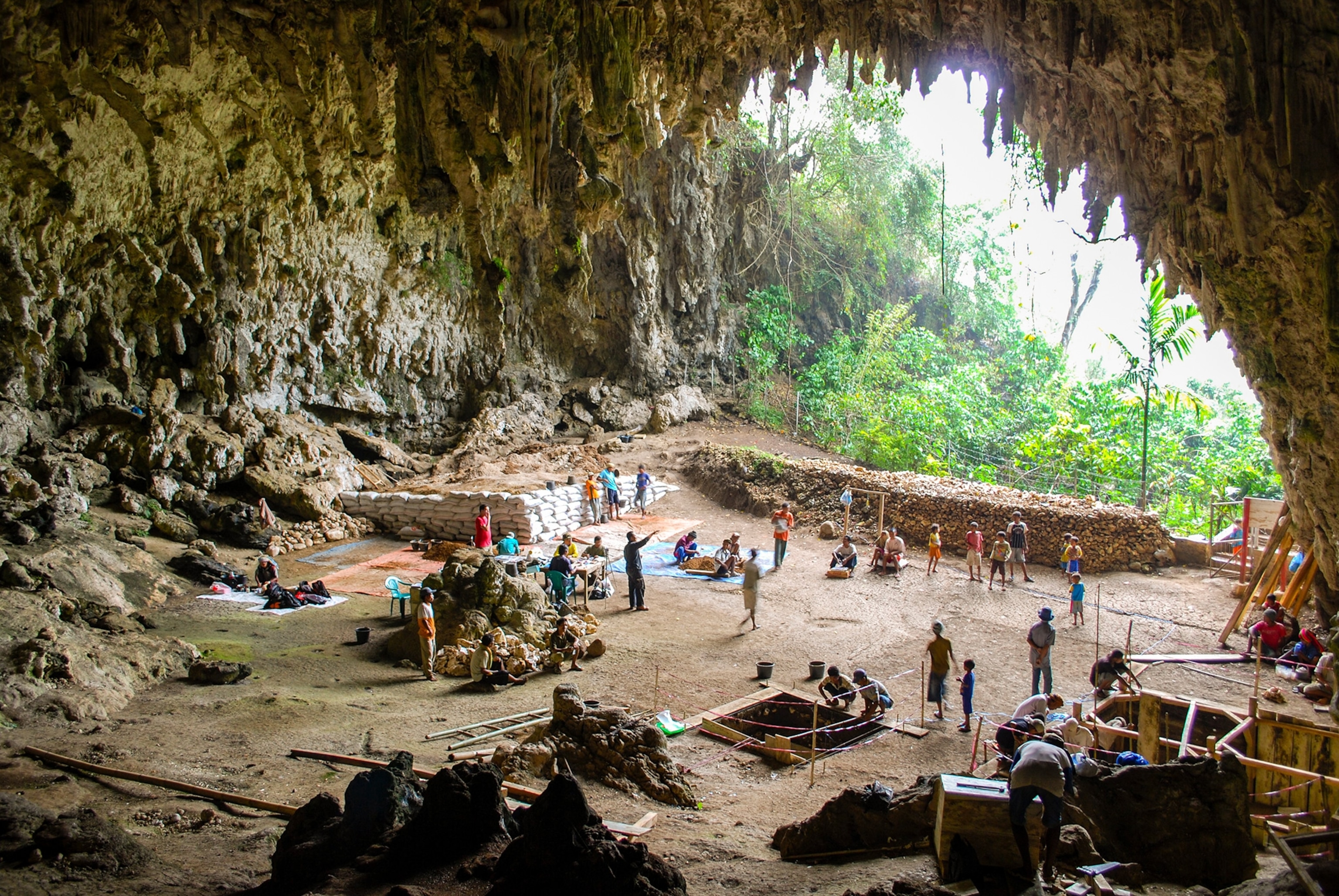 Liang Bua, a limestone cave on the Indonesian island of Flores.