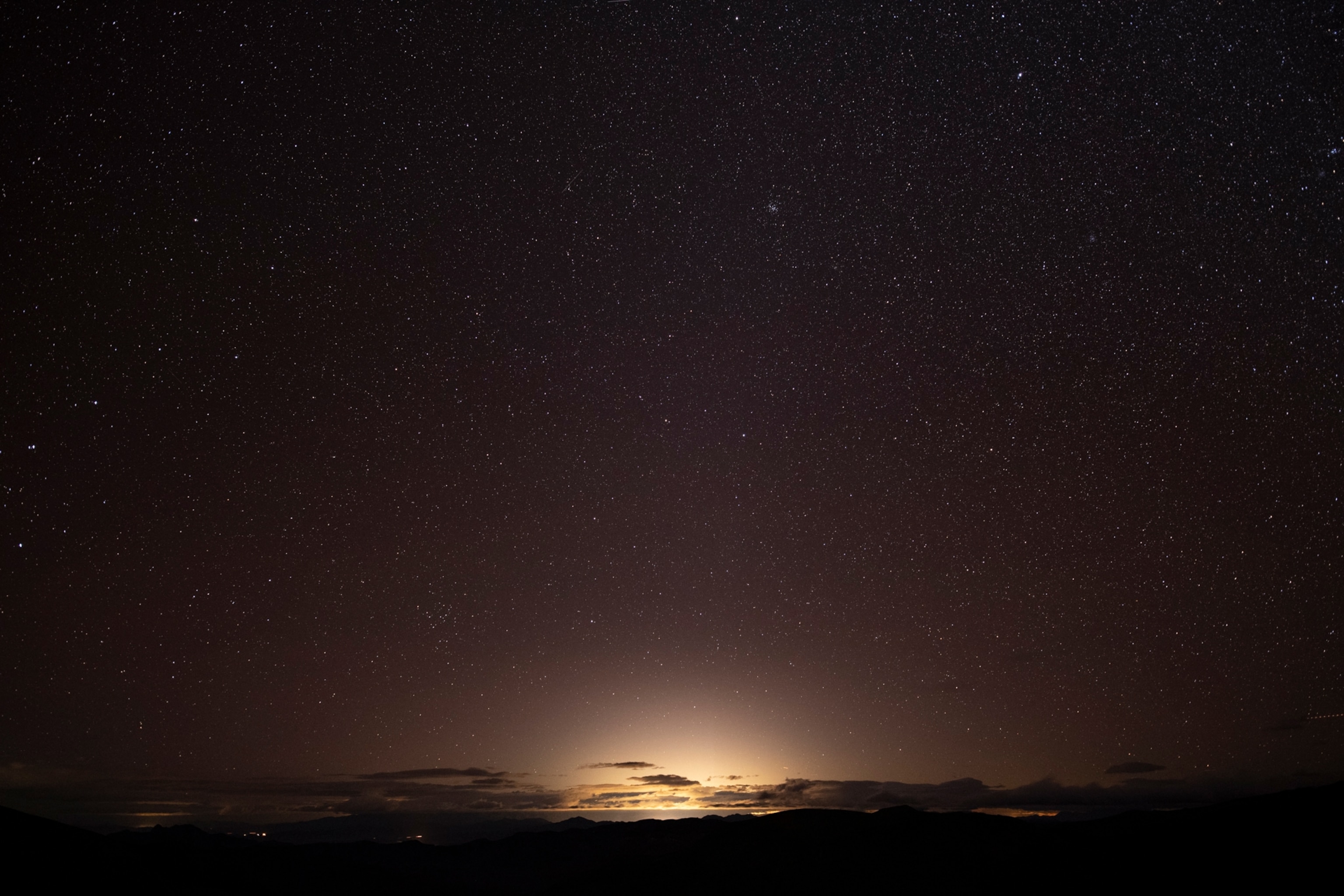 light pollution from Las Vegas very far away