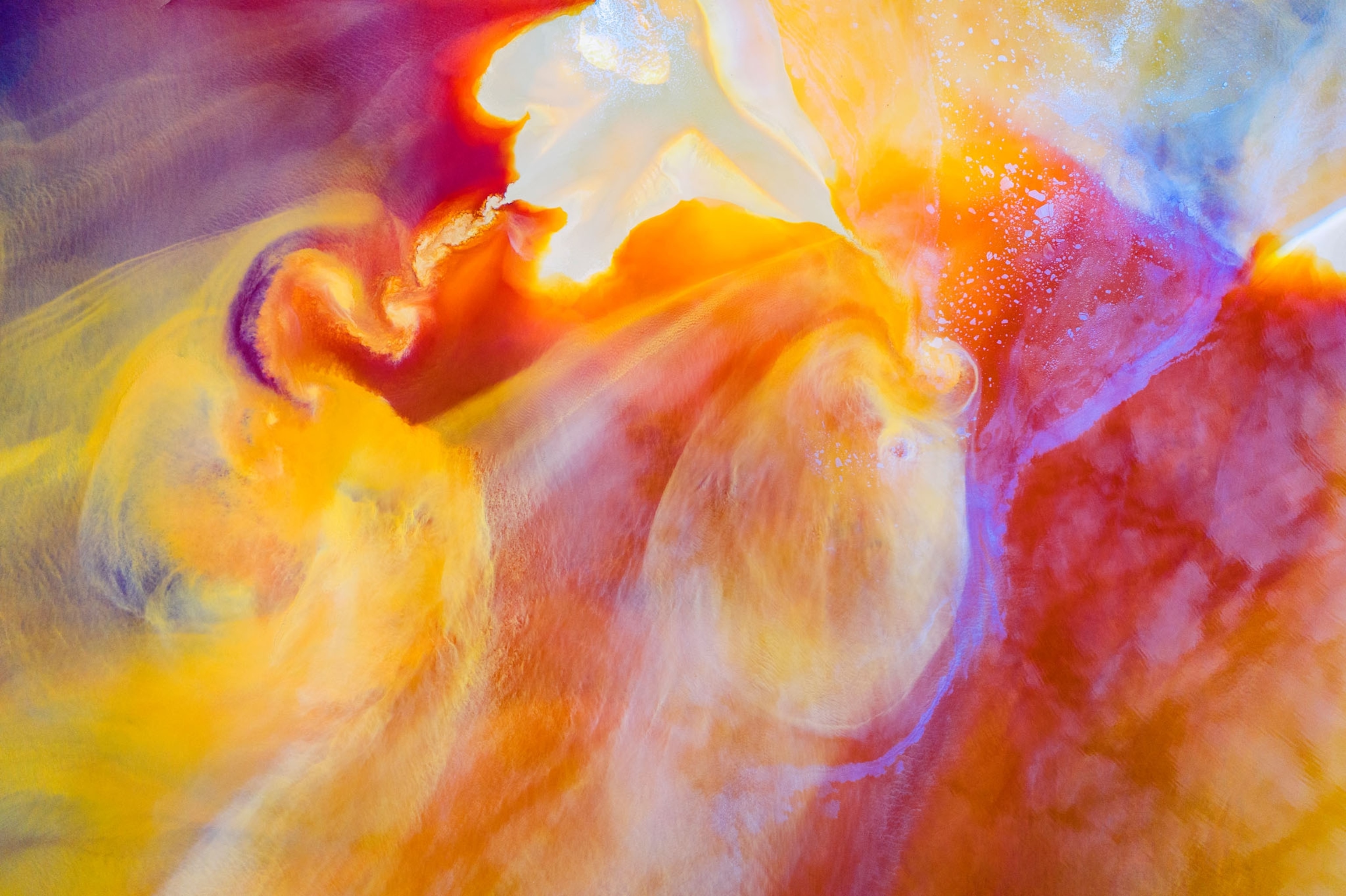 Picture of bright colorful swirls
