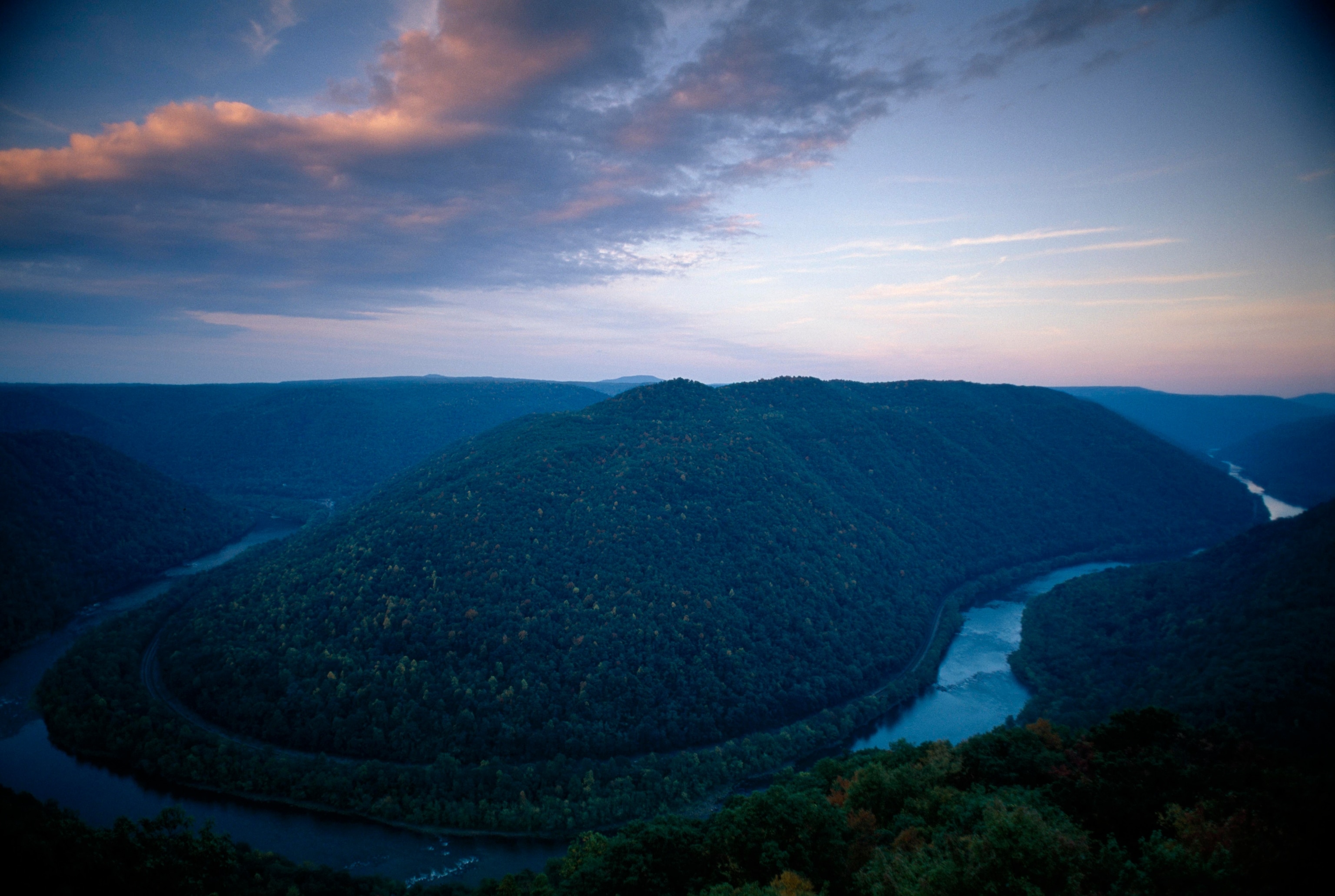 View of the New River Gorge National River from Grandview Visitor Center