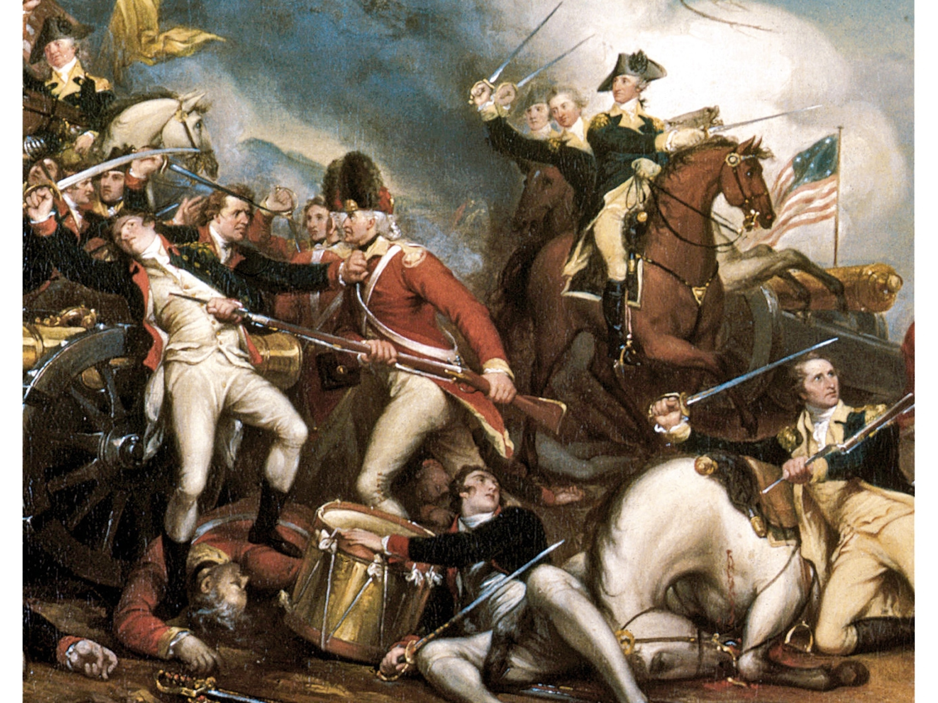 The Continental Army and British troops in Princeton