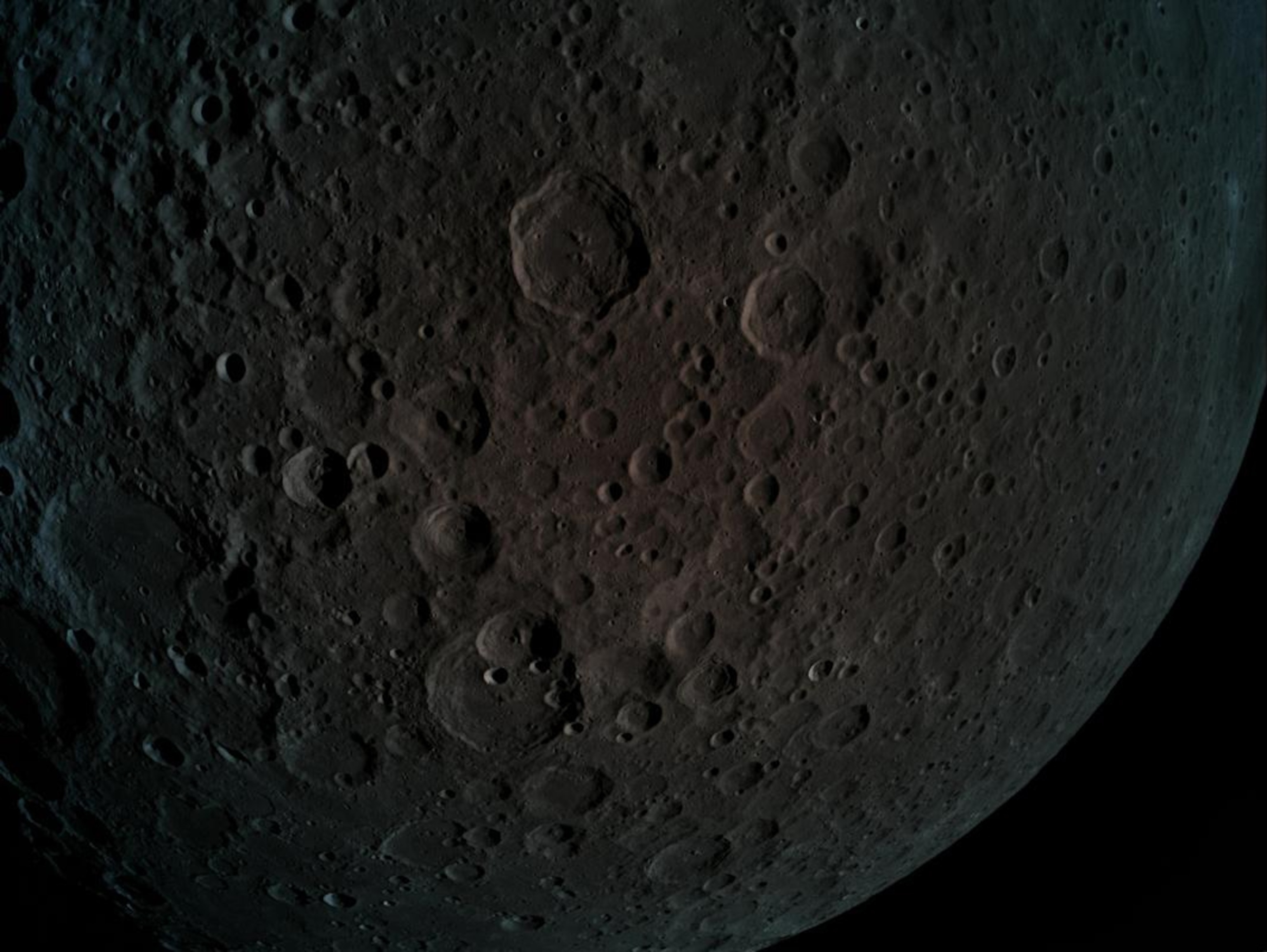 the surface of the moon