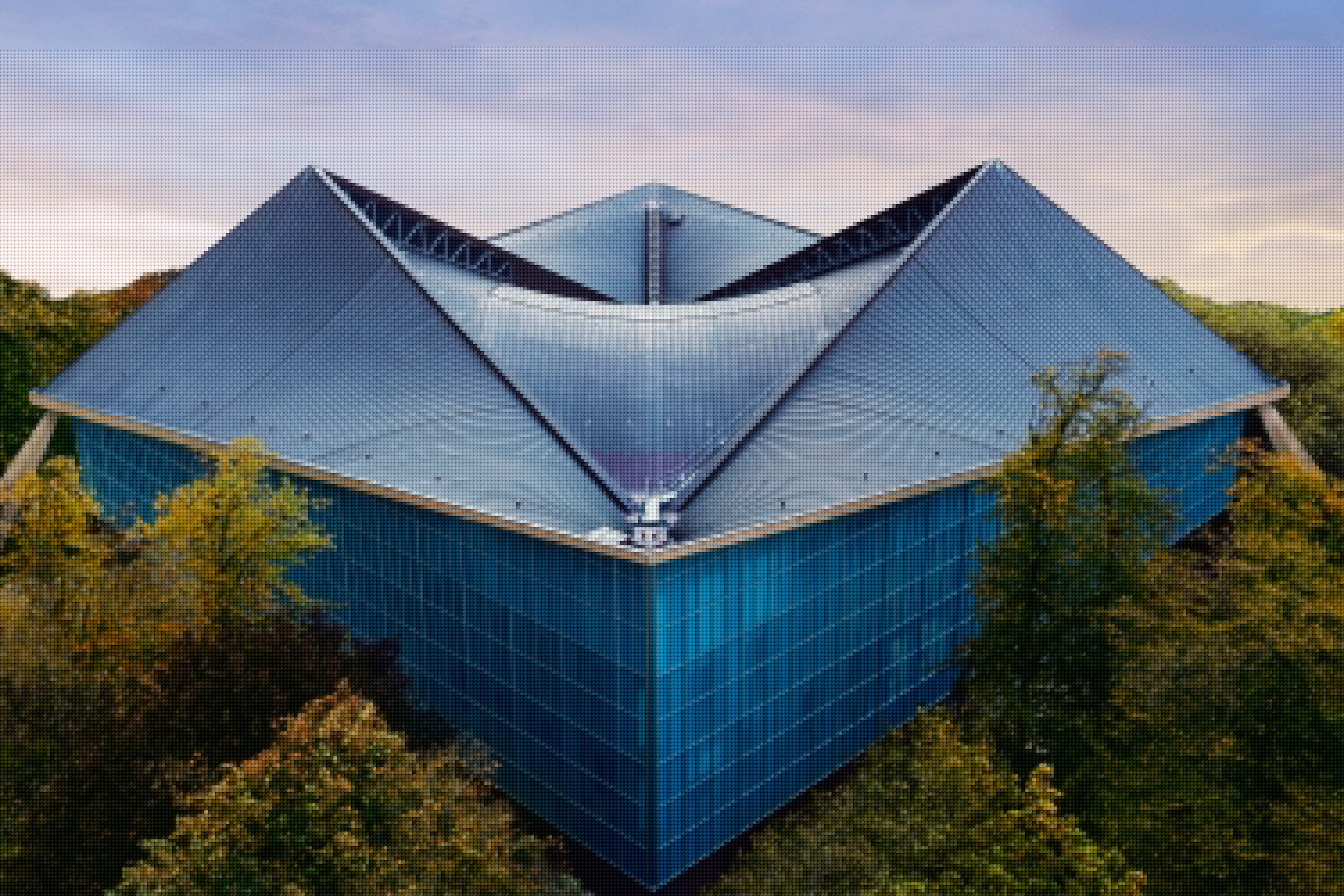 the roof at the Design Museum in Kensington, United Kingdom
