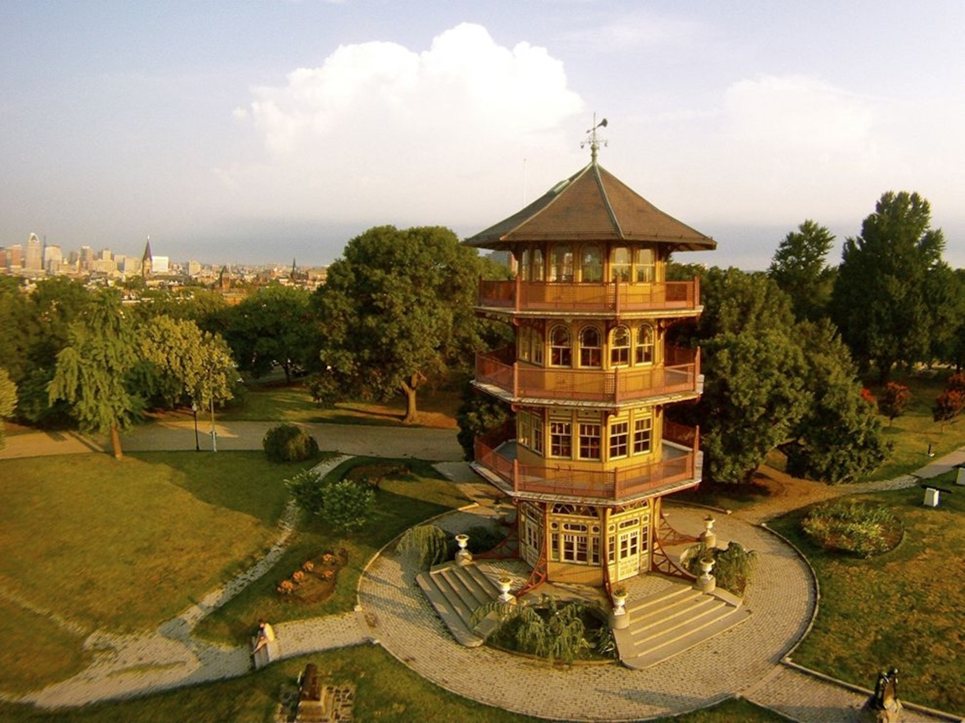a pagoda in Baltimore