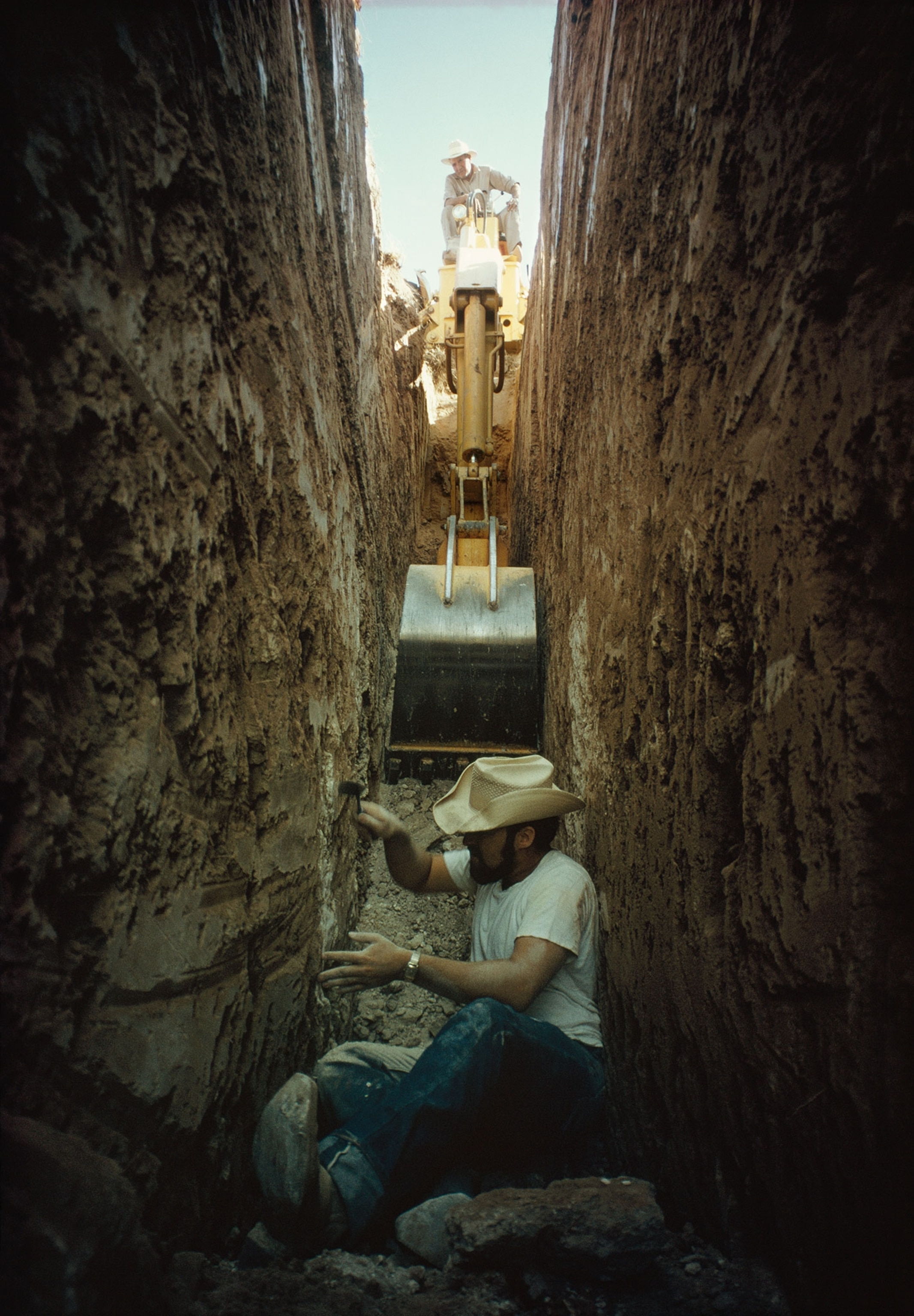 an archaeological excavation