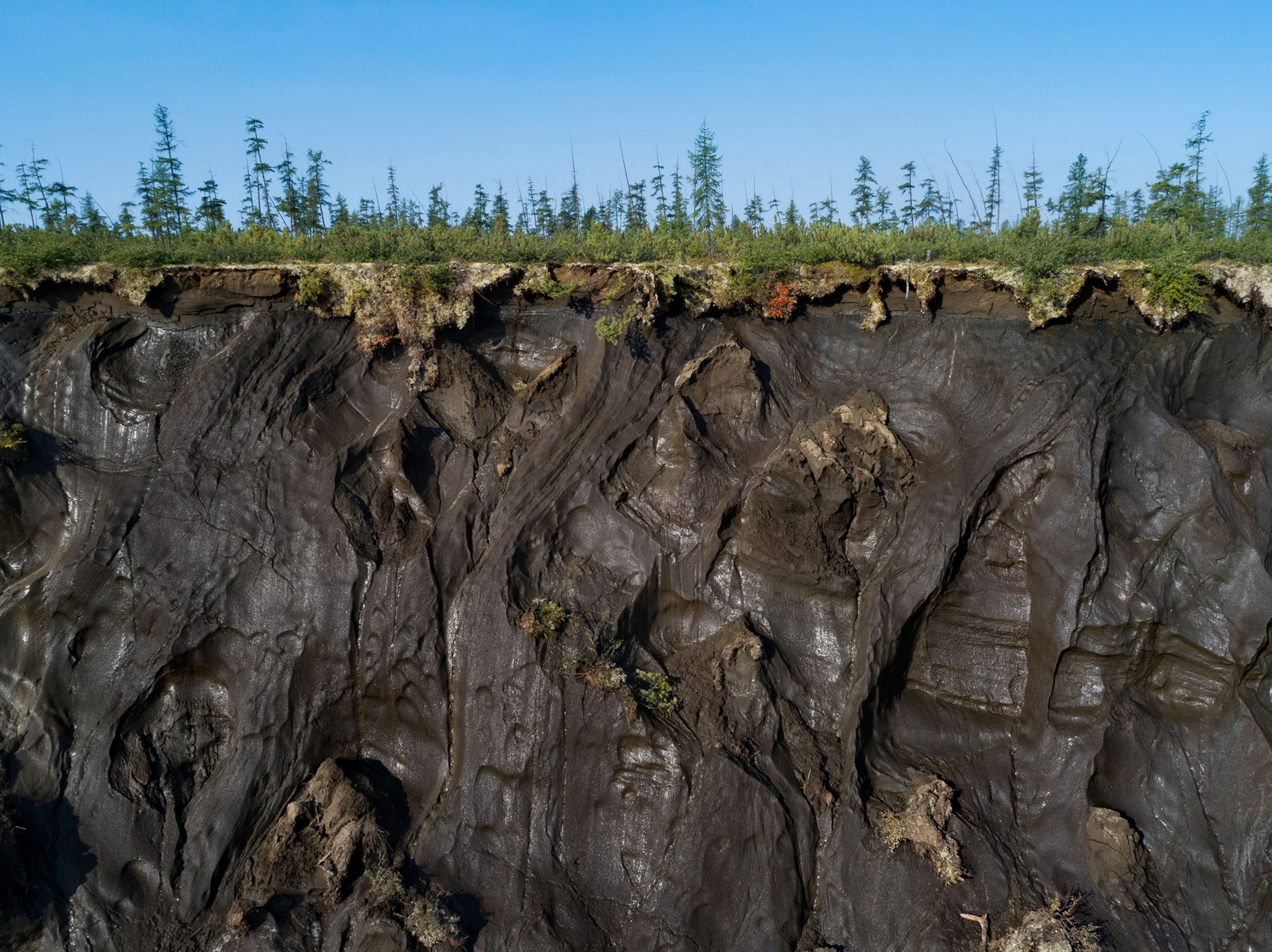 exposed permafrost
