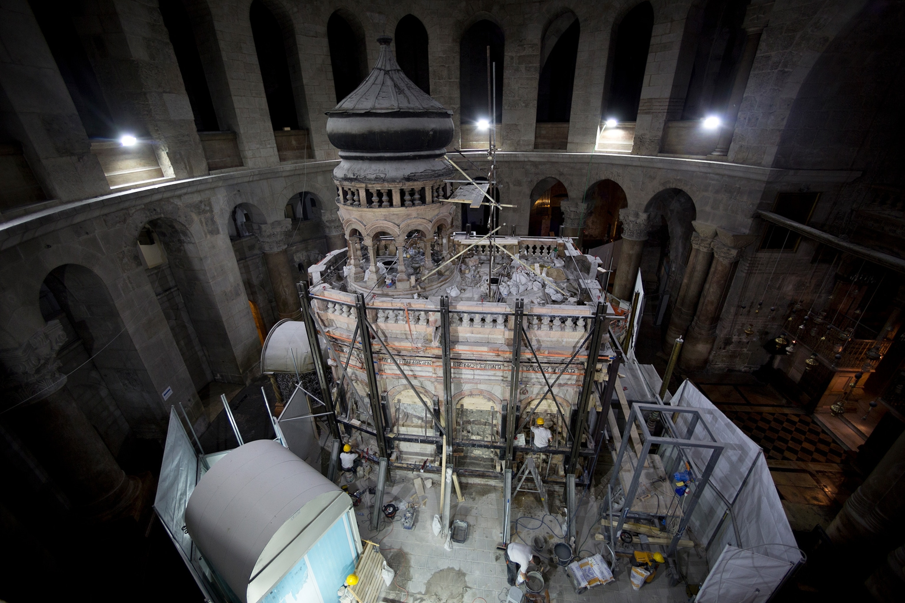 Edicule inside the church